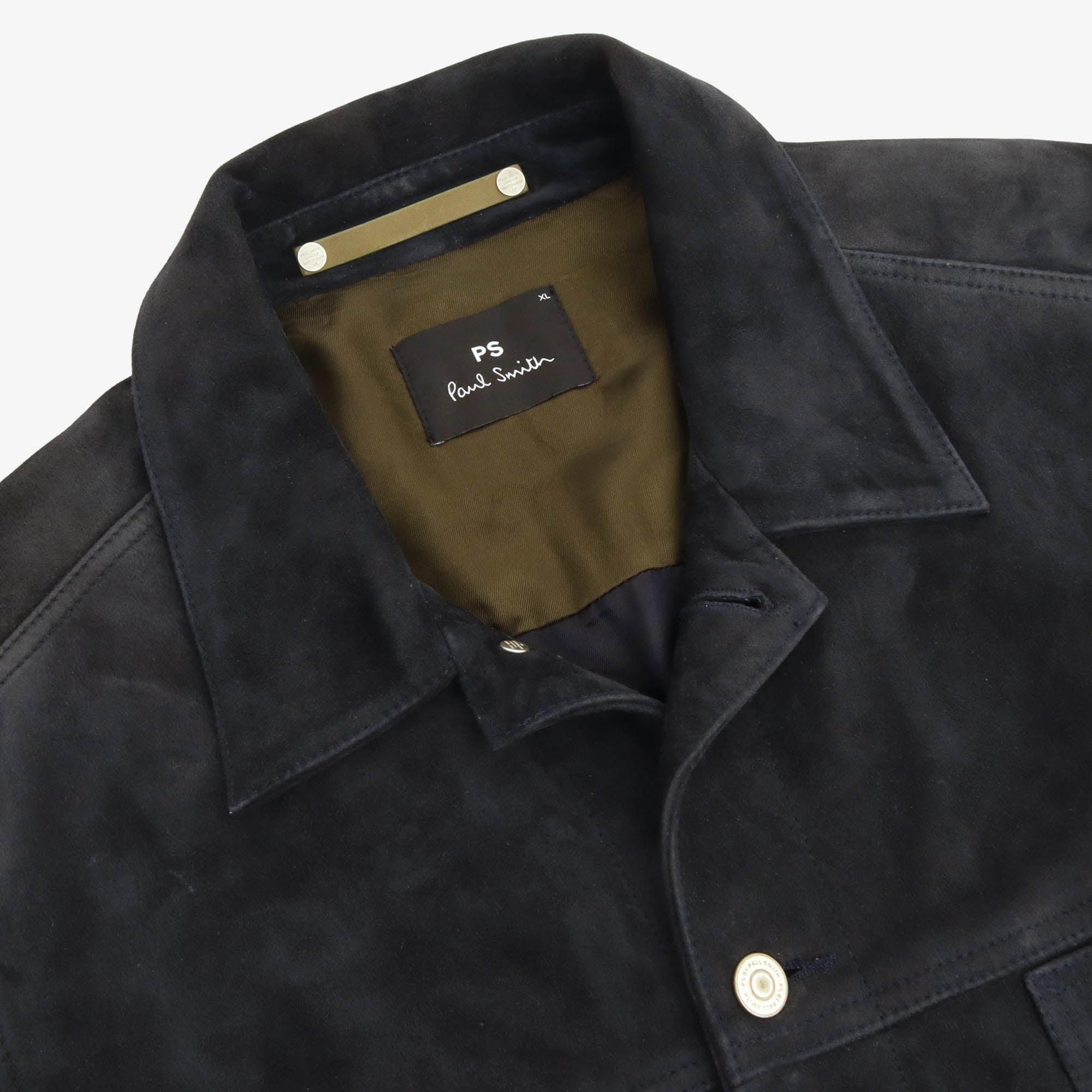 Suede Overshirt Utility Jacket