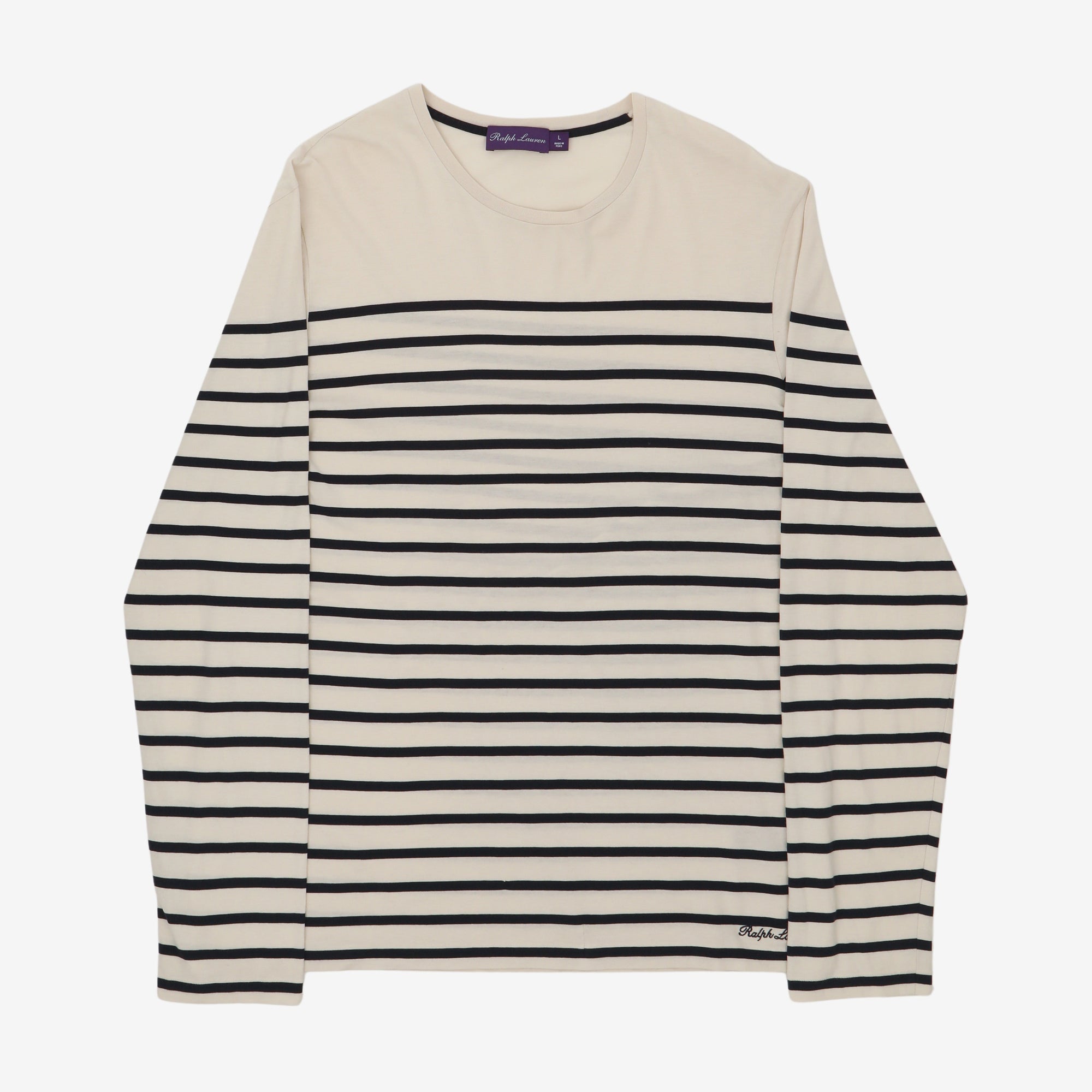 Purple Label Striped Jersey LS Tee