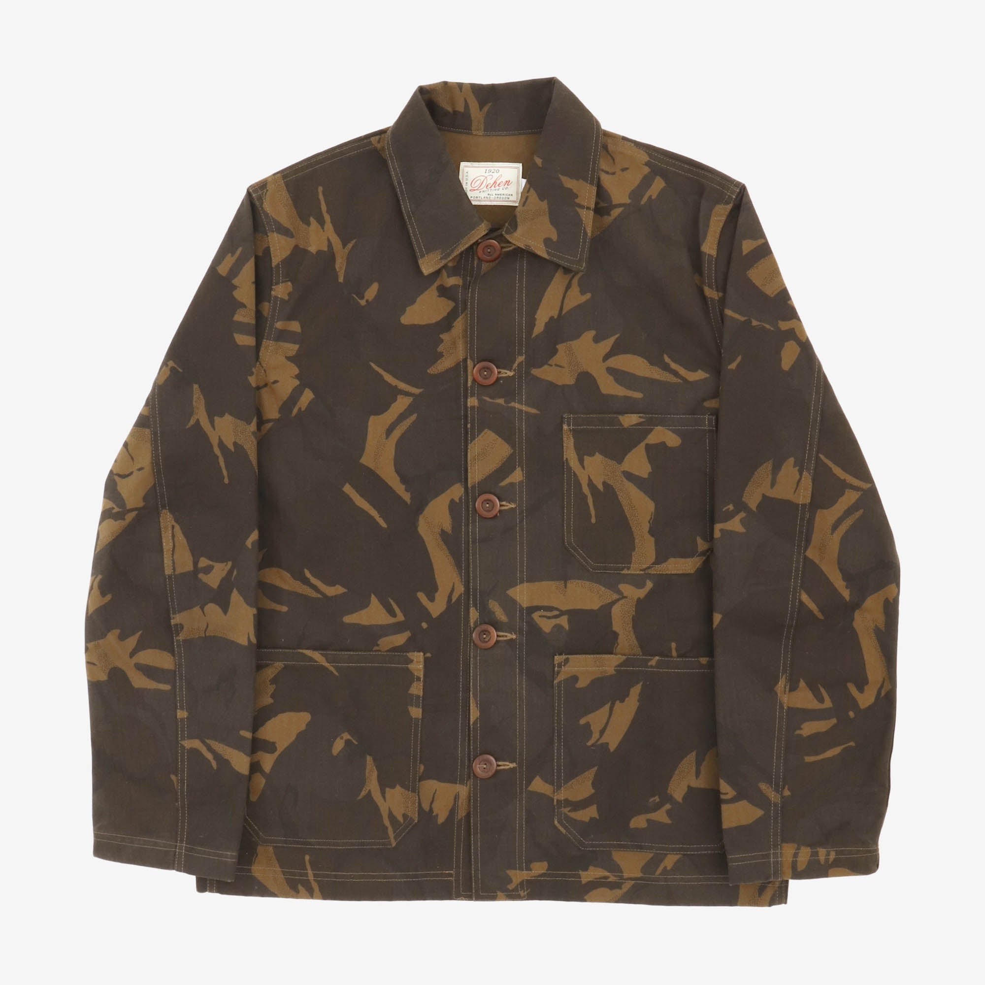 Darkwood Camo Woven Chore Coat