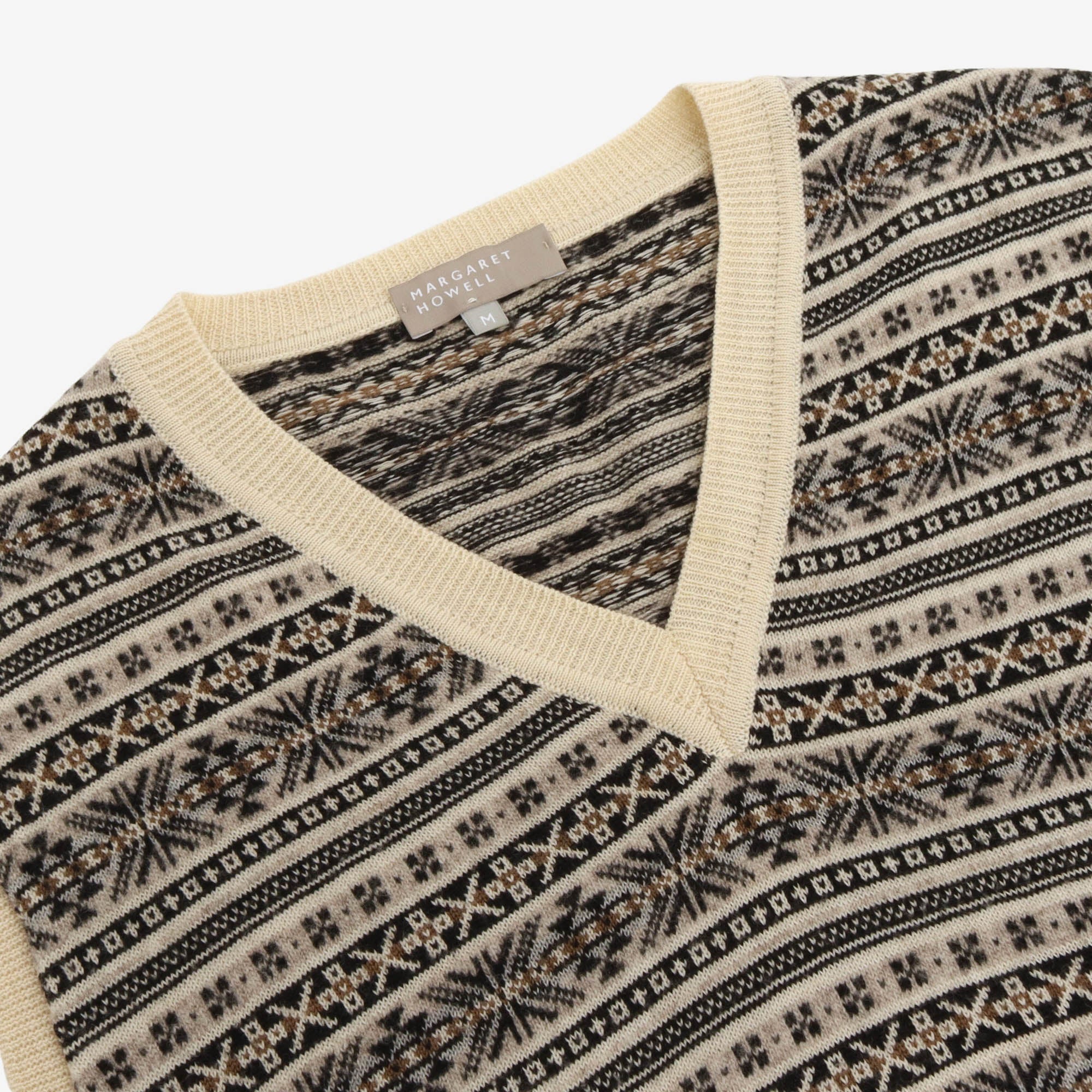 Cashmere Blend Fair Isle Knitted Vest