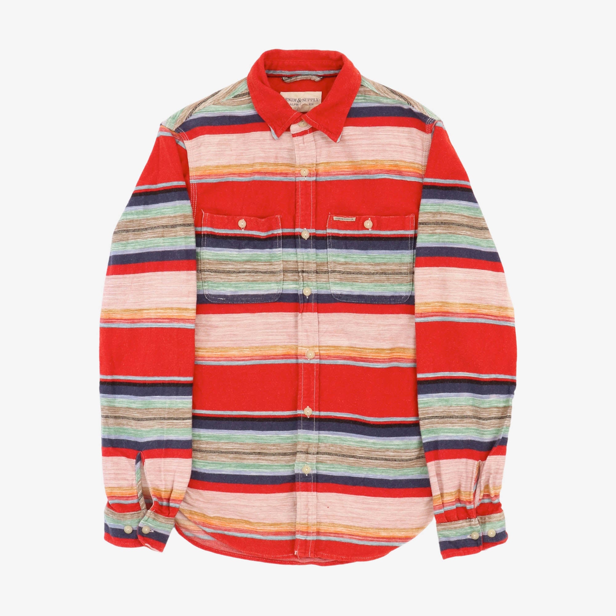 Aztec Stripe Flannel Work Shirt