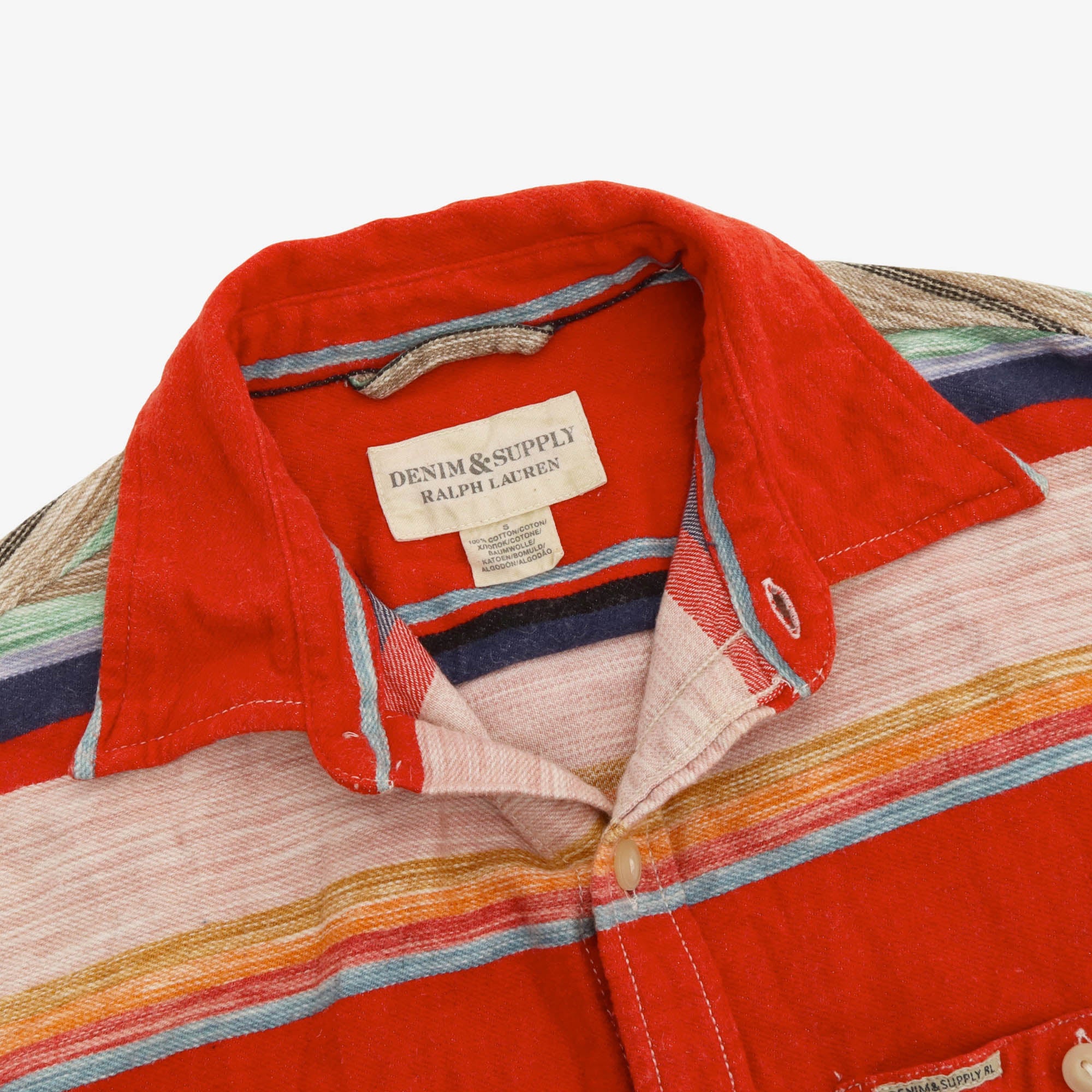 Aztec Stripe Flannel Work Shirt