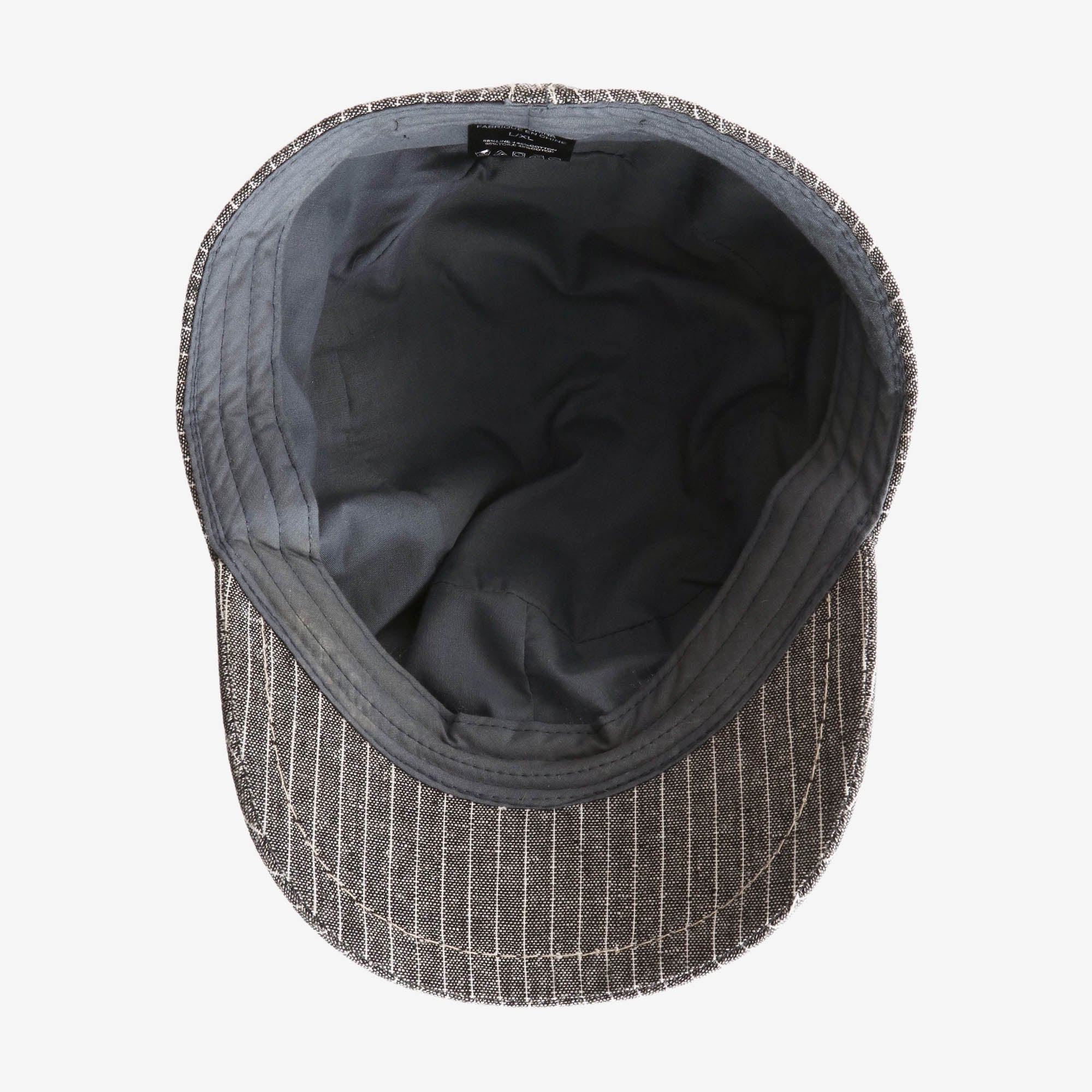 Linen Striped Cadet Cap