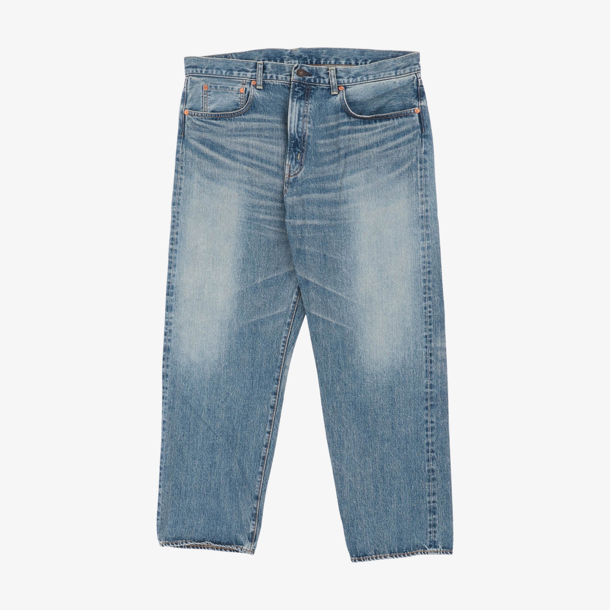 F160 66 Used Wash Selvedge Jeans (38W X 29.5L)