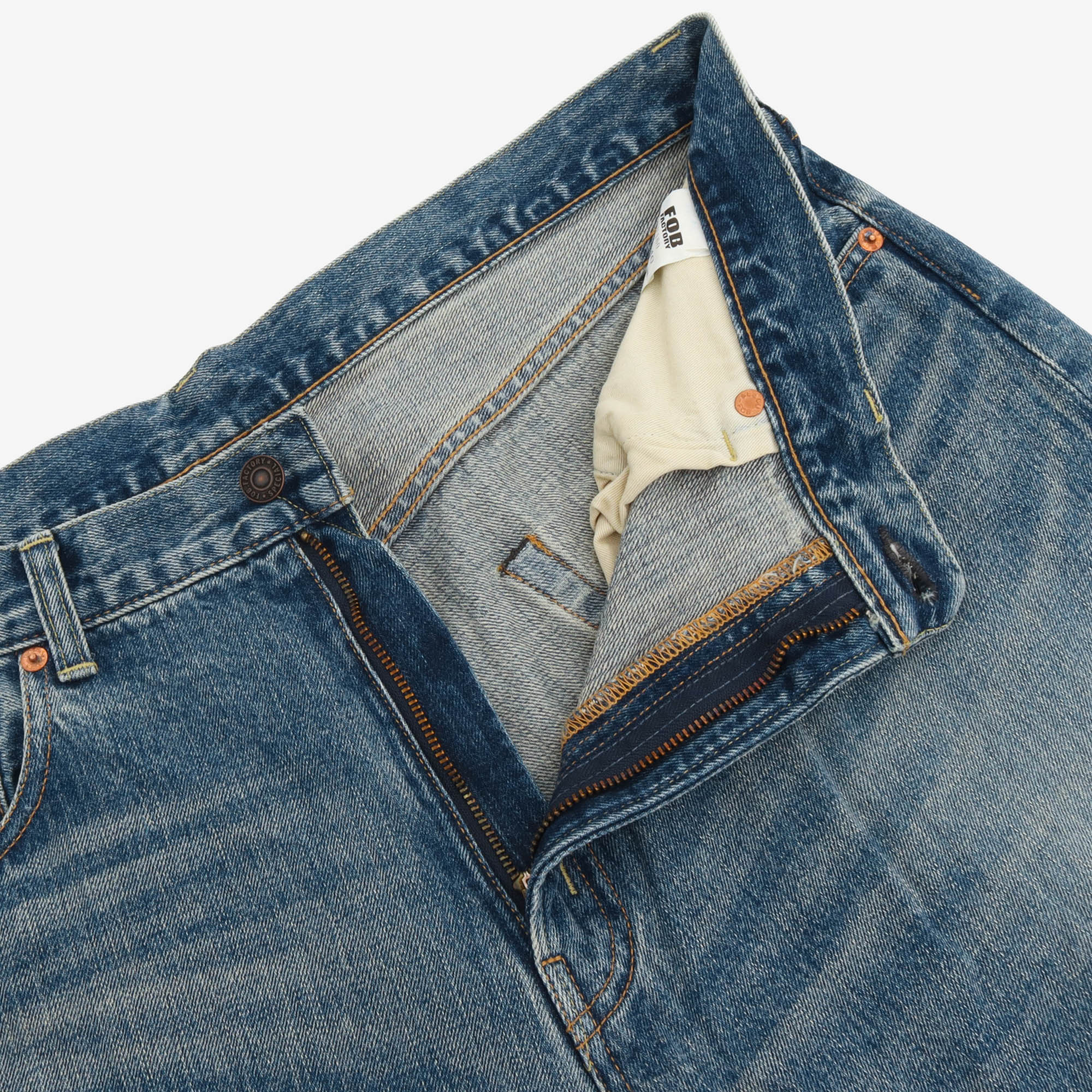 F160 66 Used Wash Selvedge Jeans (38W X 29.5L)