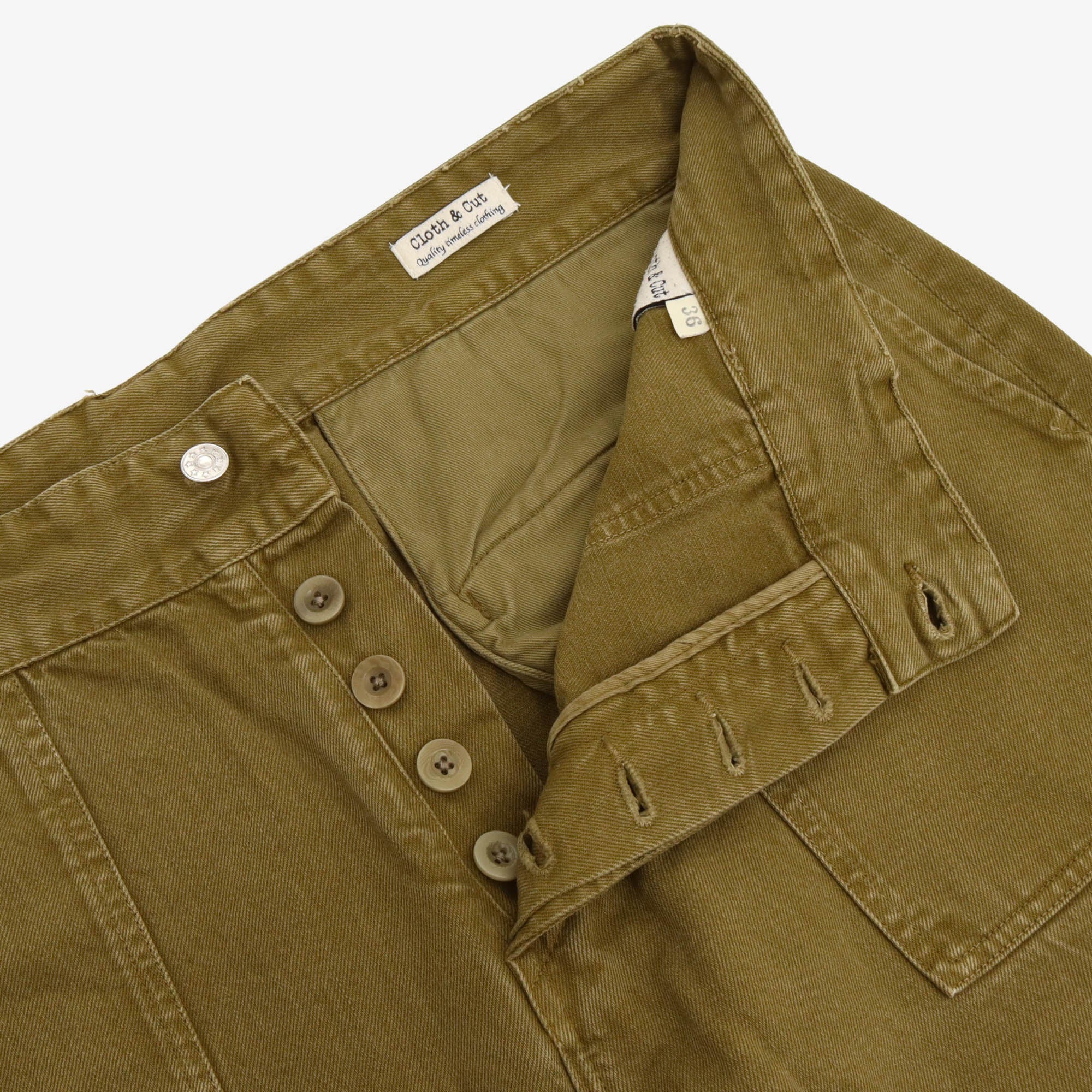 Chino Fatigue Patch Pants (36W X 29L)