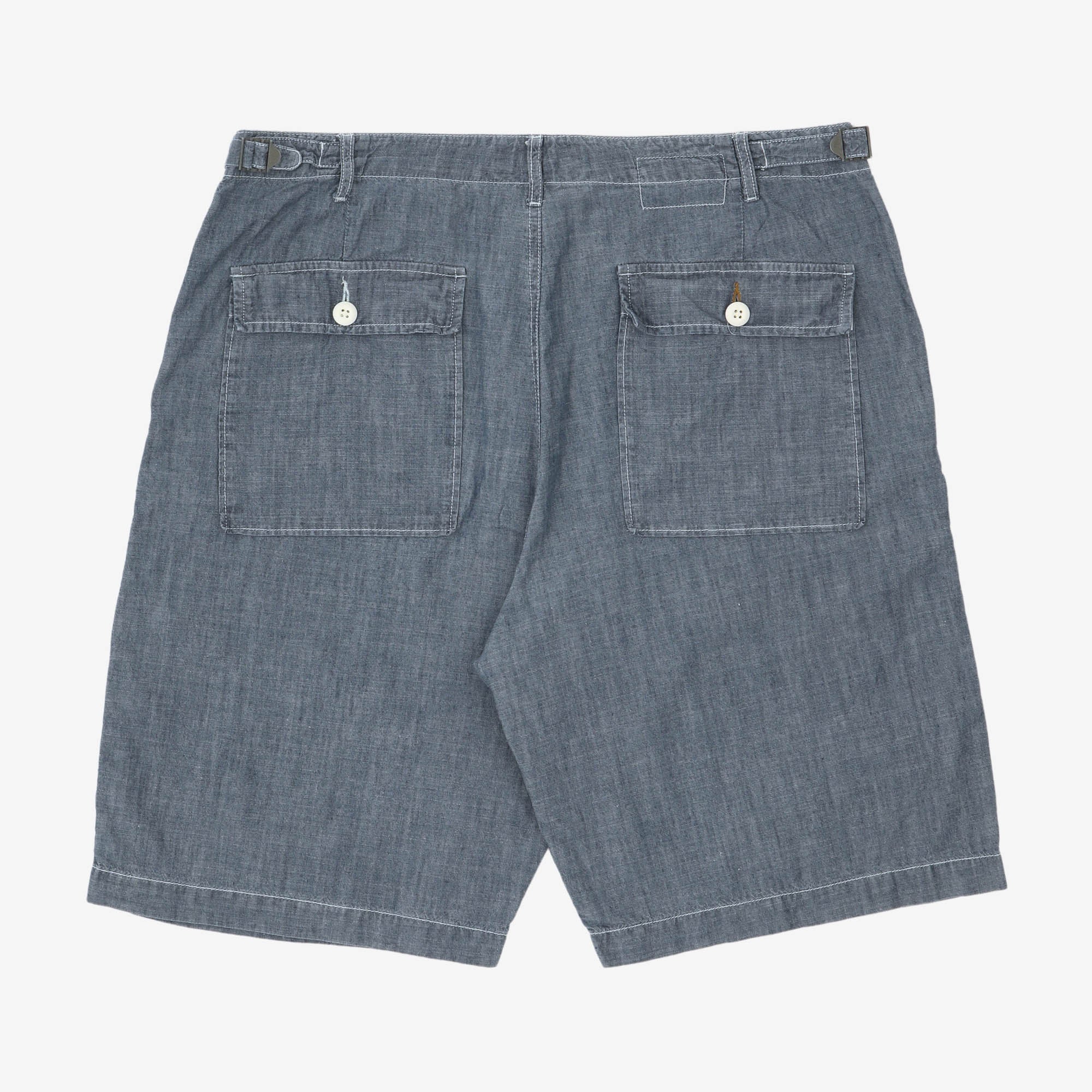 Chambray Fatigue Shorts (36W)
