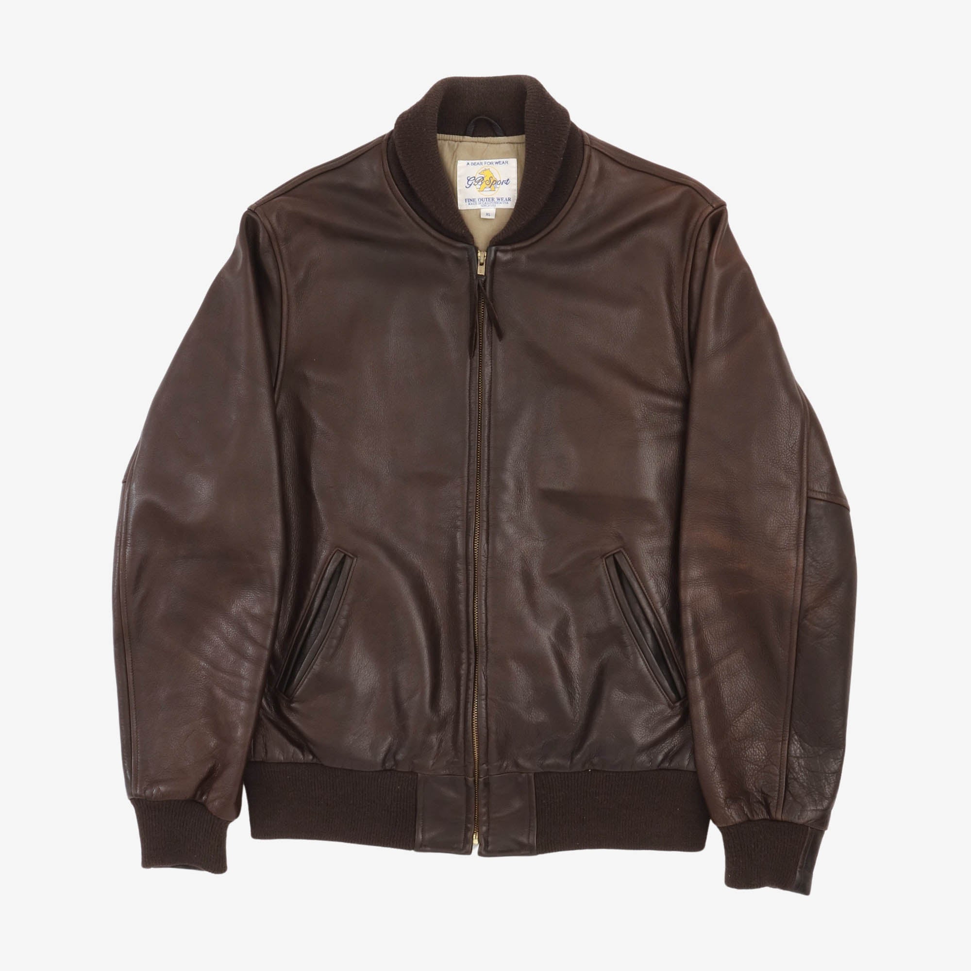 Ashbury Leather Baseball Jacket