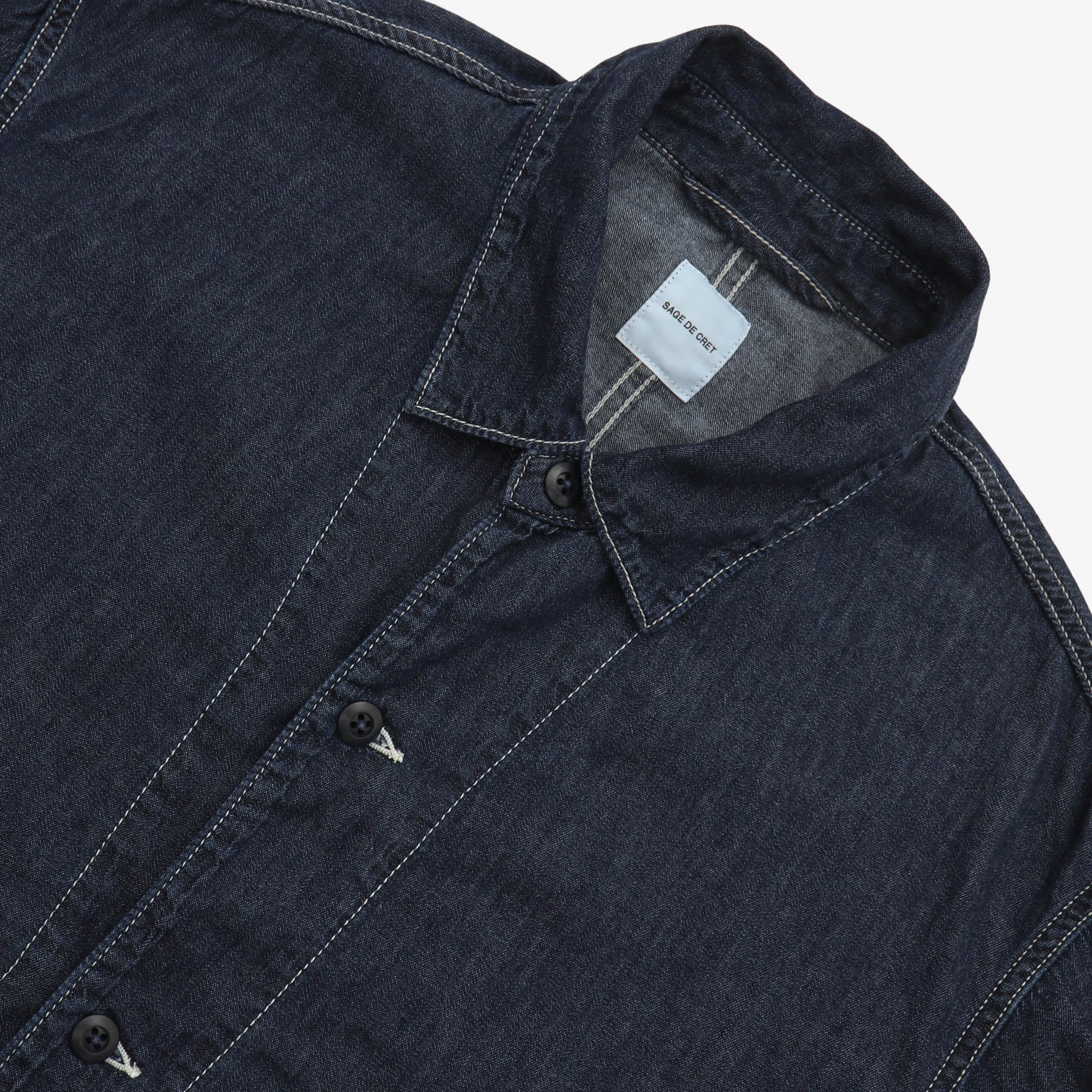 5oz Uneven Yarn Denim Shirt Jacket