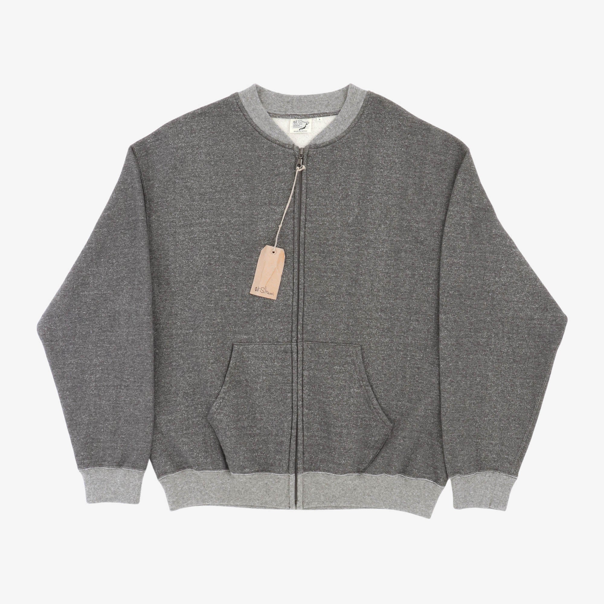 Densely Knit Front Zip Sweatshirt