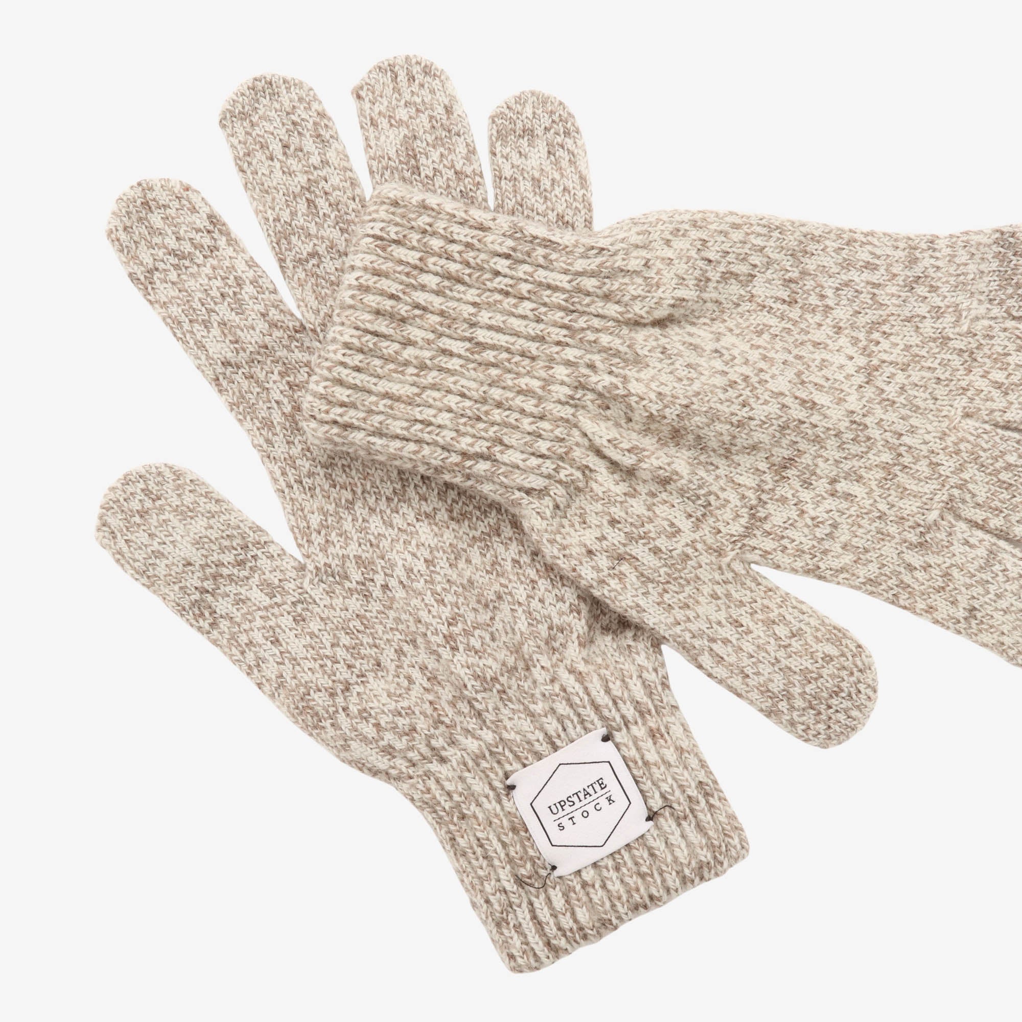 Melange Ragg Wool Gloves