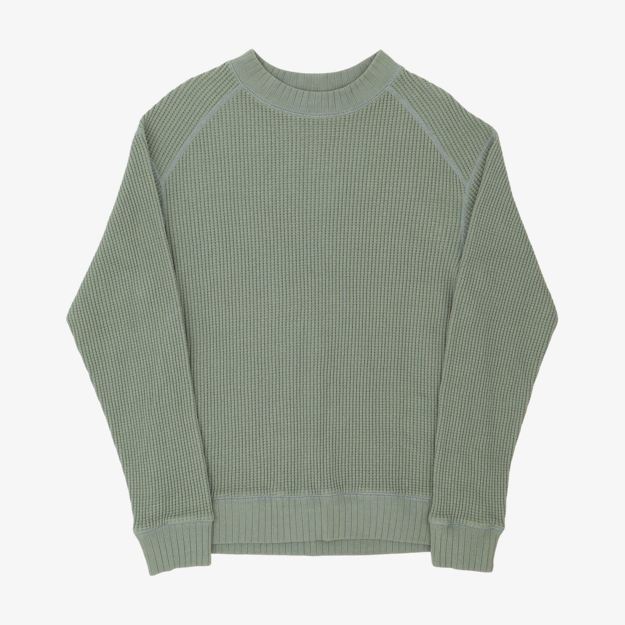 Waffle Mid Neck Sweater