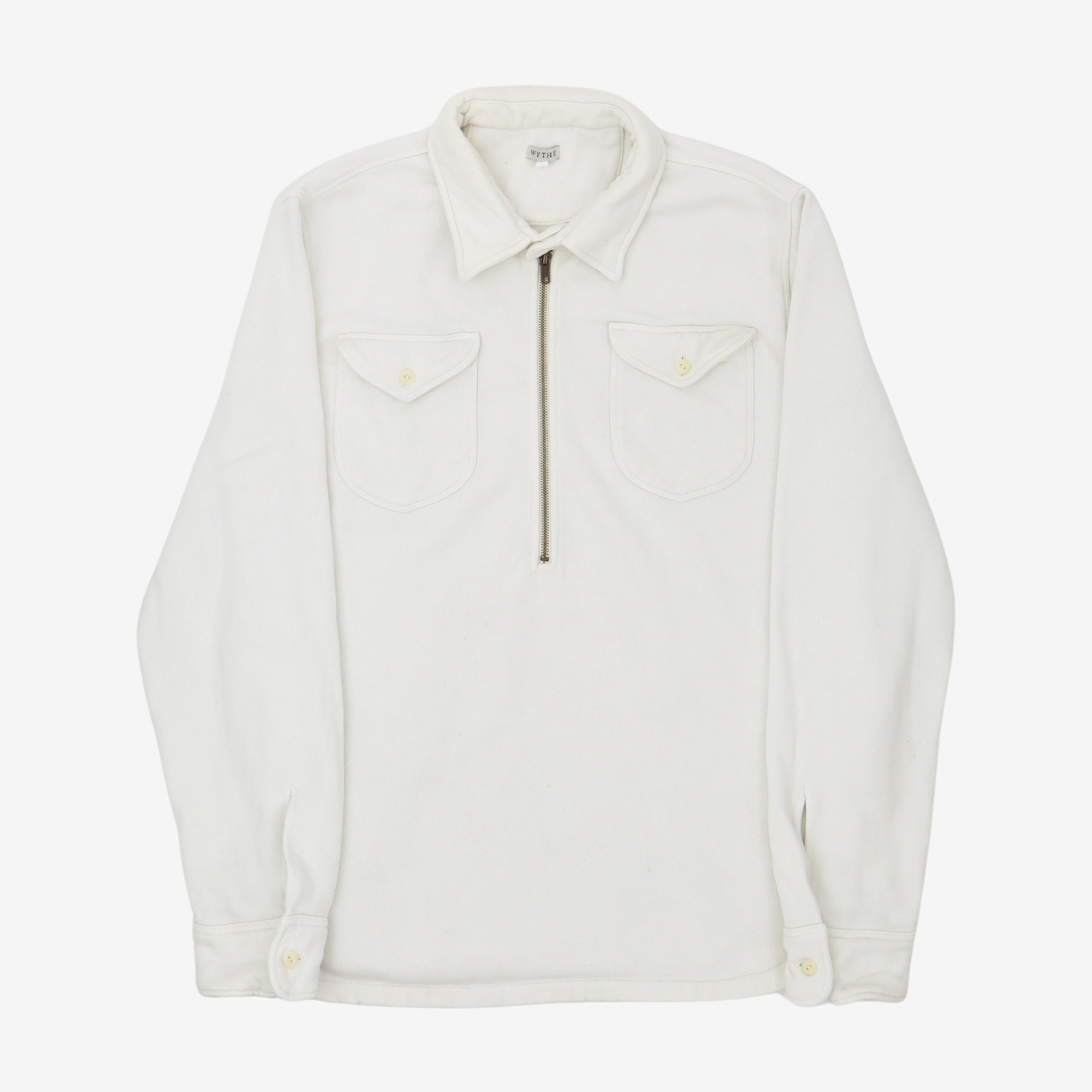 Half Zip Collared Sweatshirt