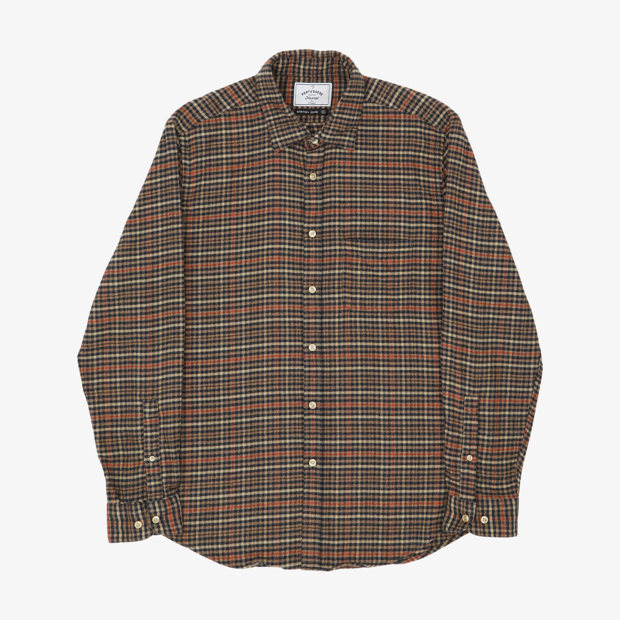 Flannel Twill Plaid Shirt