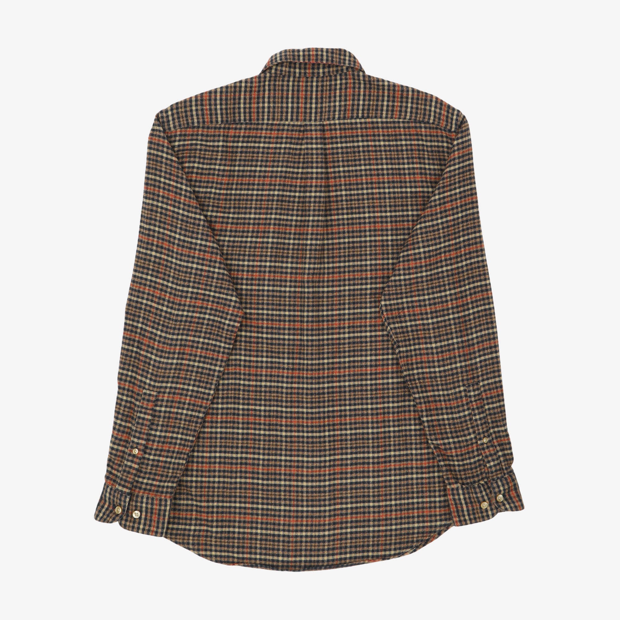 Flannel Twill Plaid Shirt