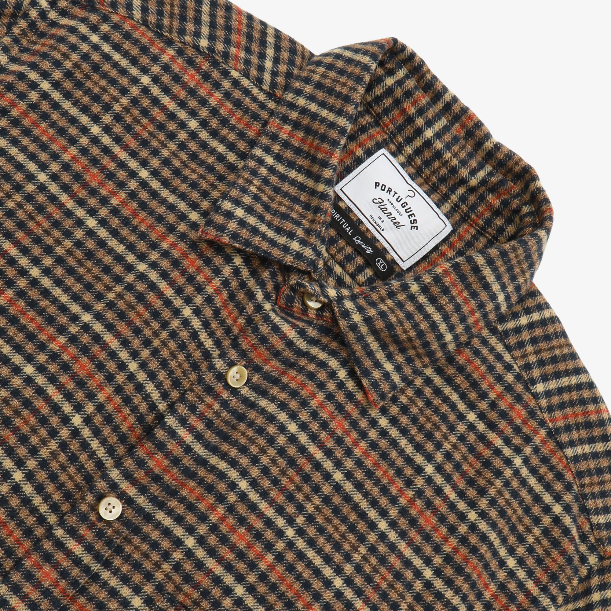Flannel Twill Plaid Shirt