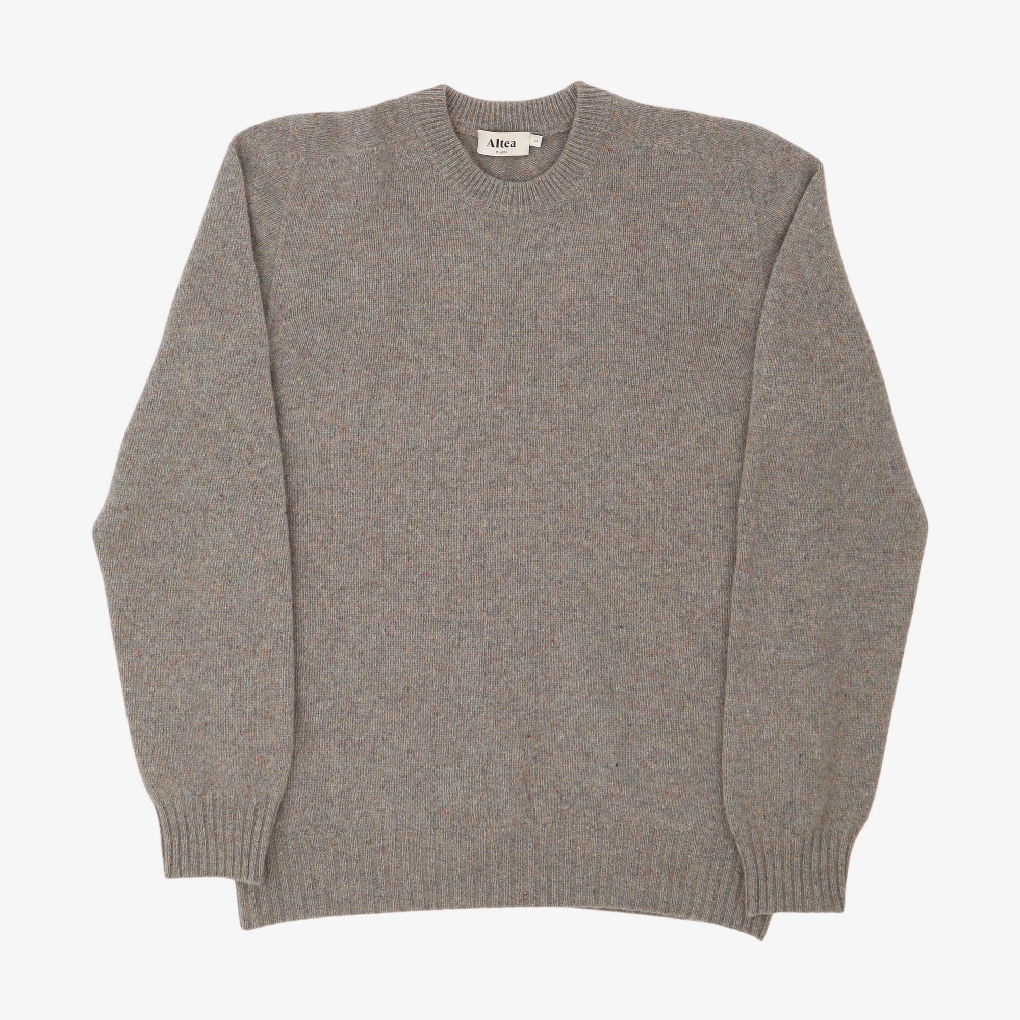 Wool Cashmere Crewneck Pullover
