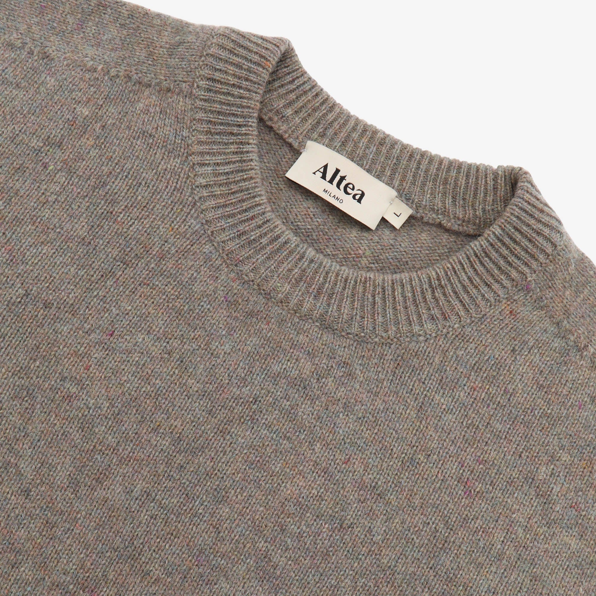 Wool Cashmere Crewneck Pullover