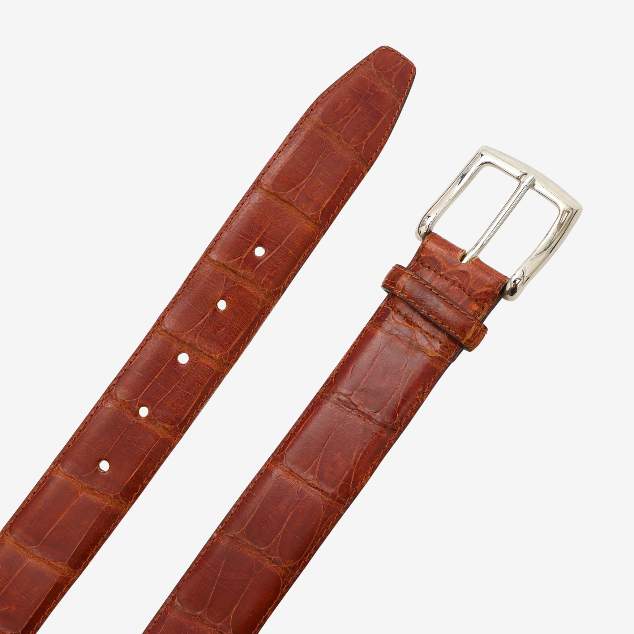 Crocodile Leather Belt