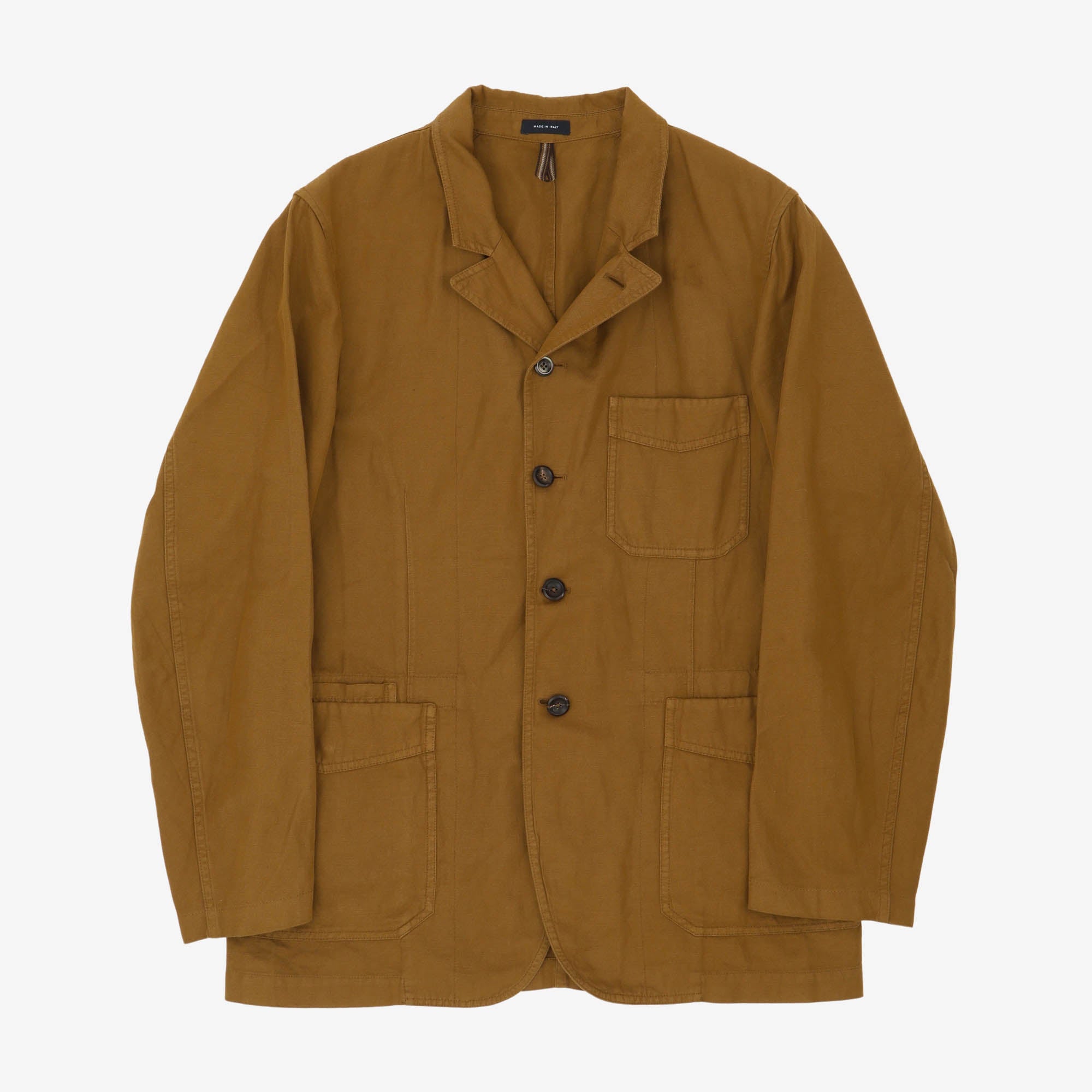 Linen Blend Chore Jacket