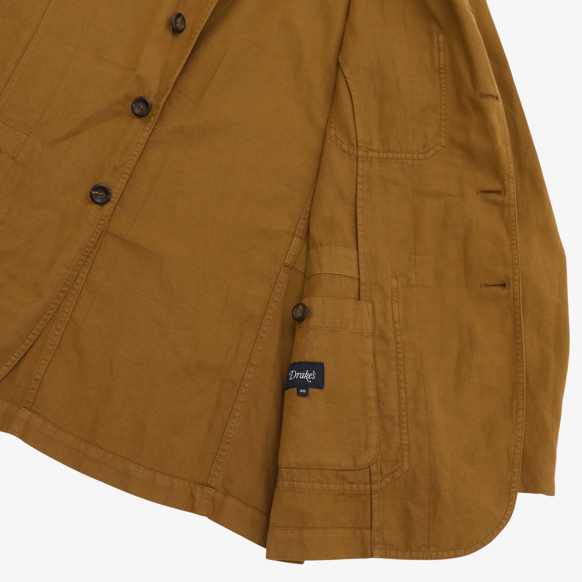Linen Blend Chore Jacket