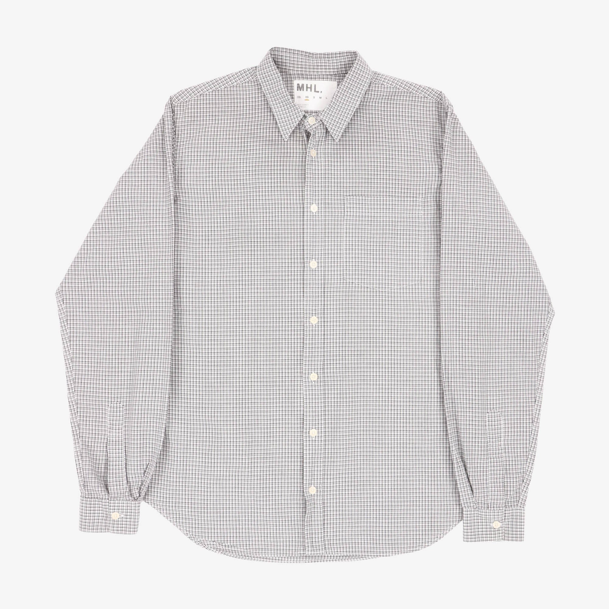 MHL Fine Check Poplin Shirt
