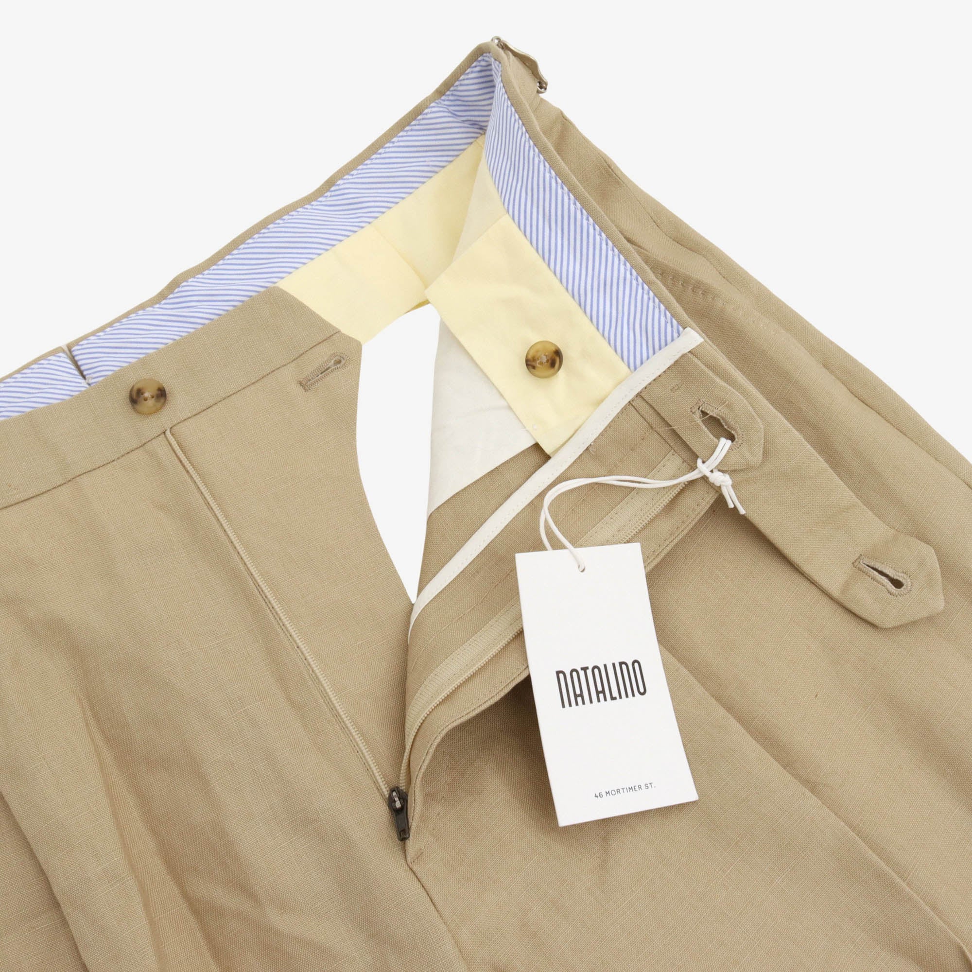 Linen Single Pleat Trousers