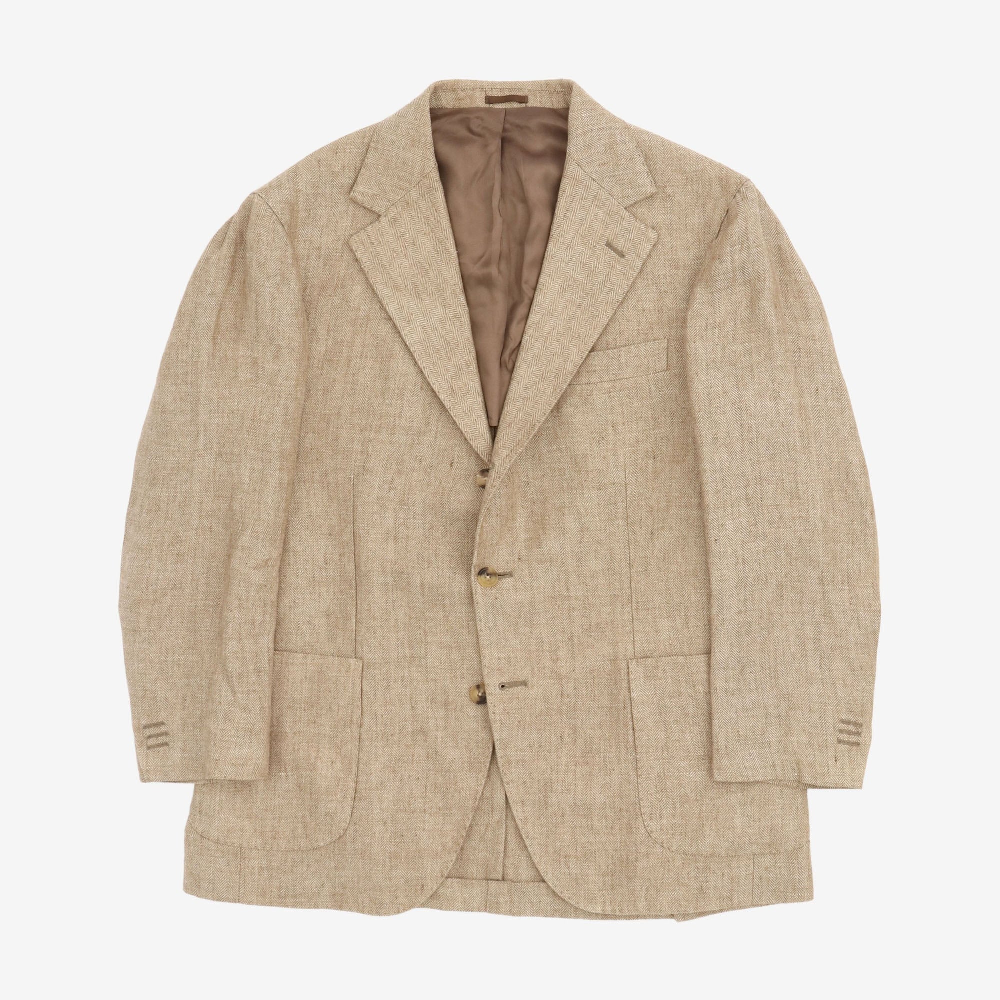 Herringbone Linen Sport Jacket
