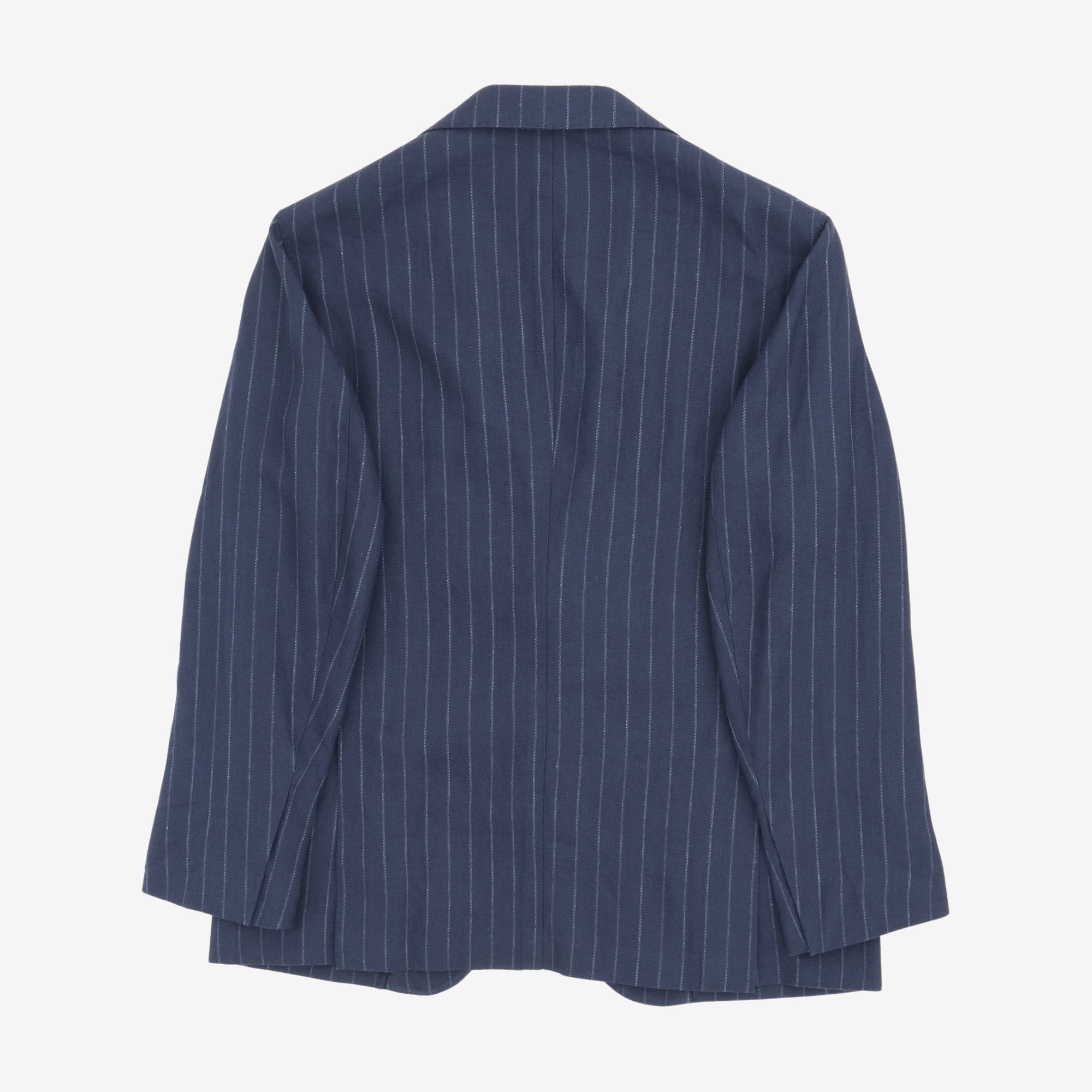 Chalk Stripe Tropical Wool Jacket