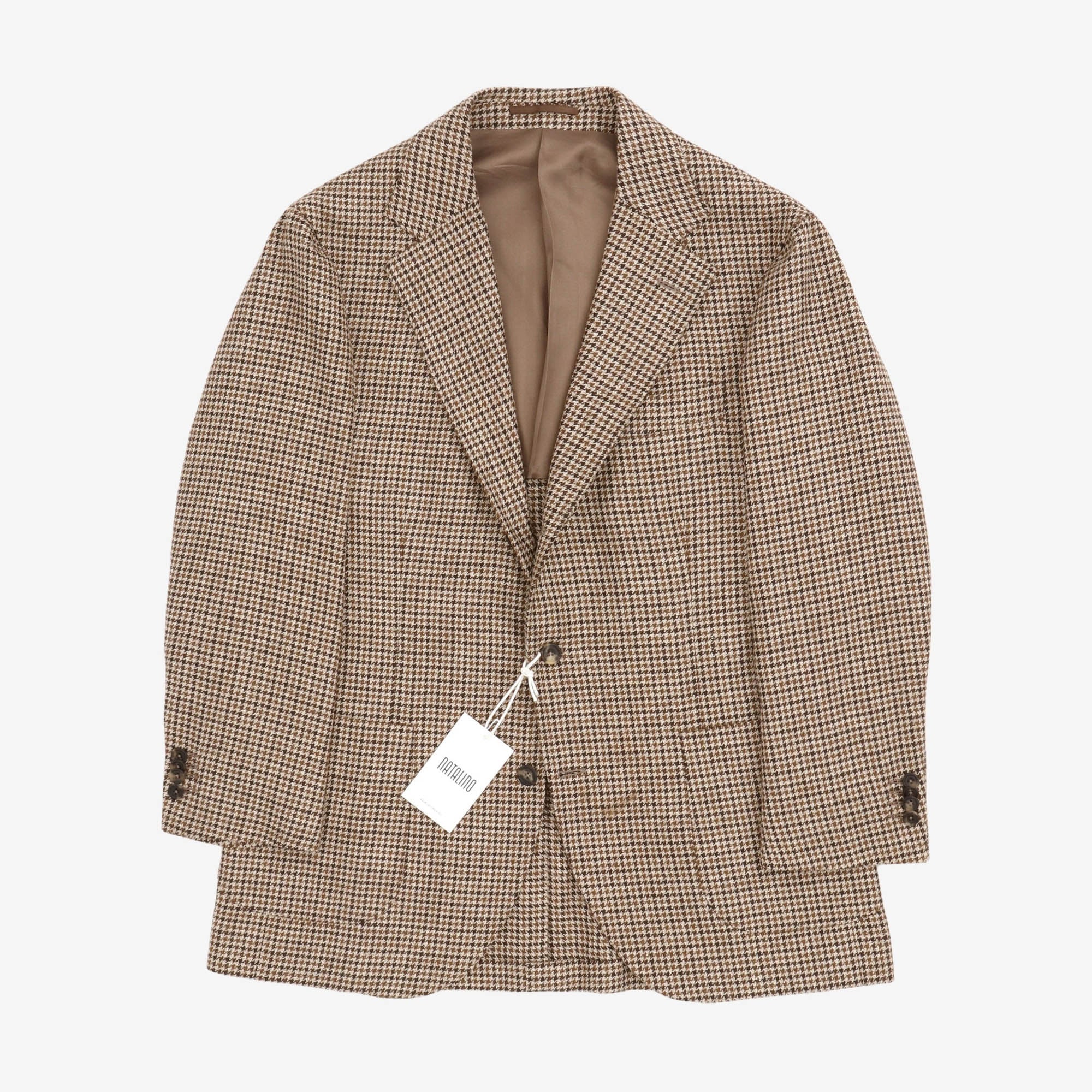 Shepherd Check Wool Linen Sport Jacket