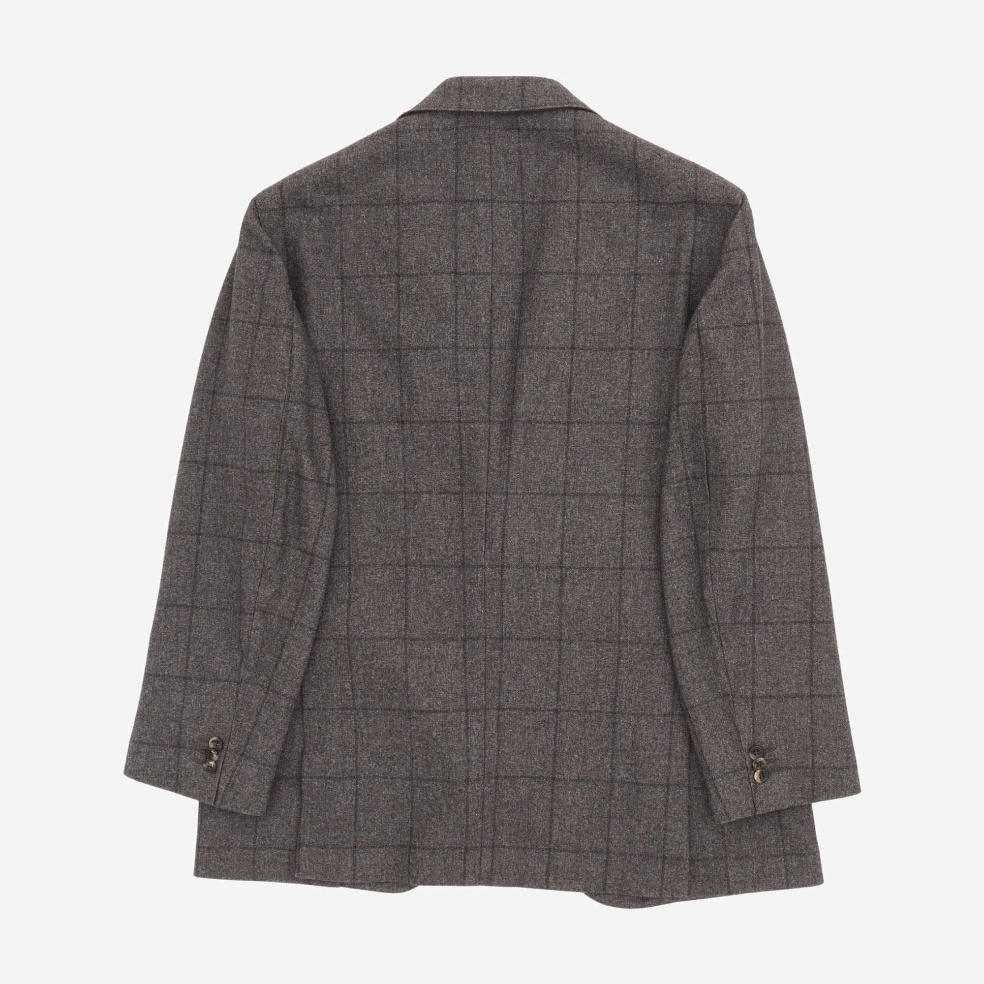 Windowpane Wool Blend Sport Coat