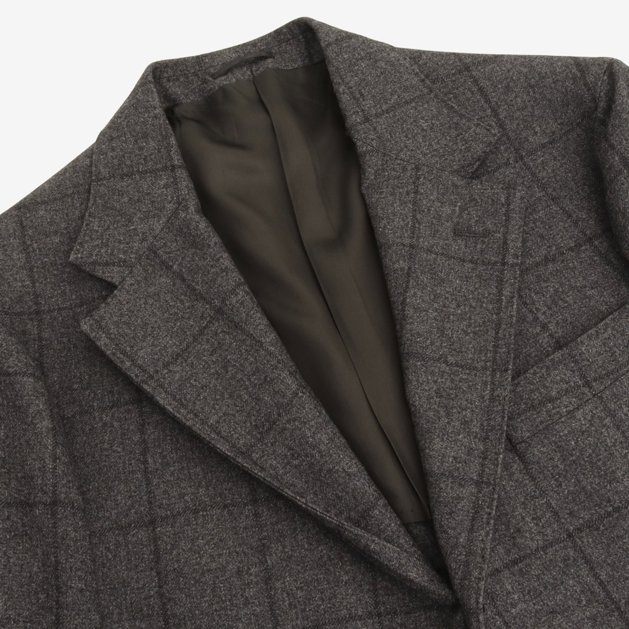 Windowpane Wool Blend Sport Coat