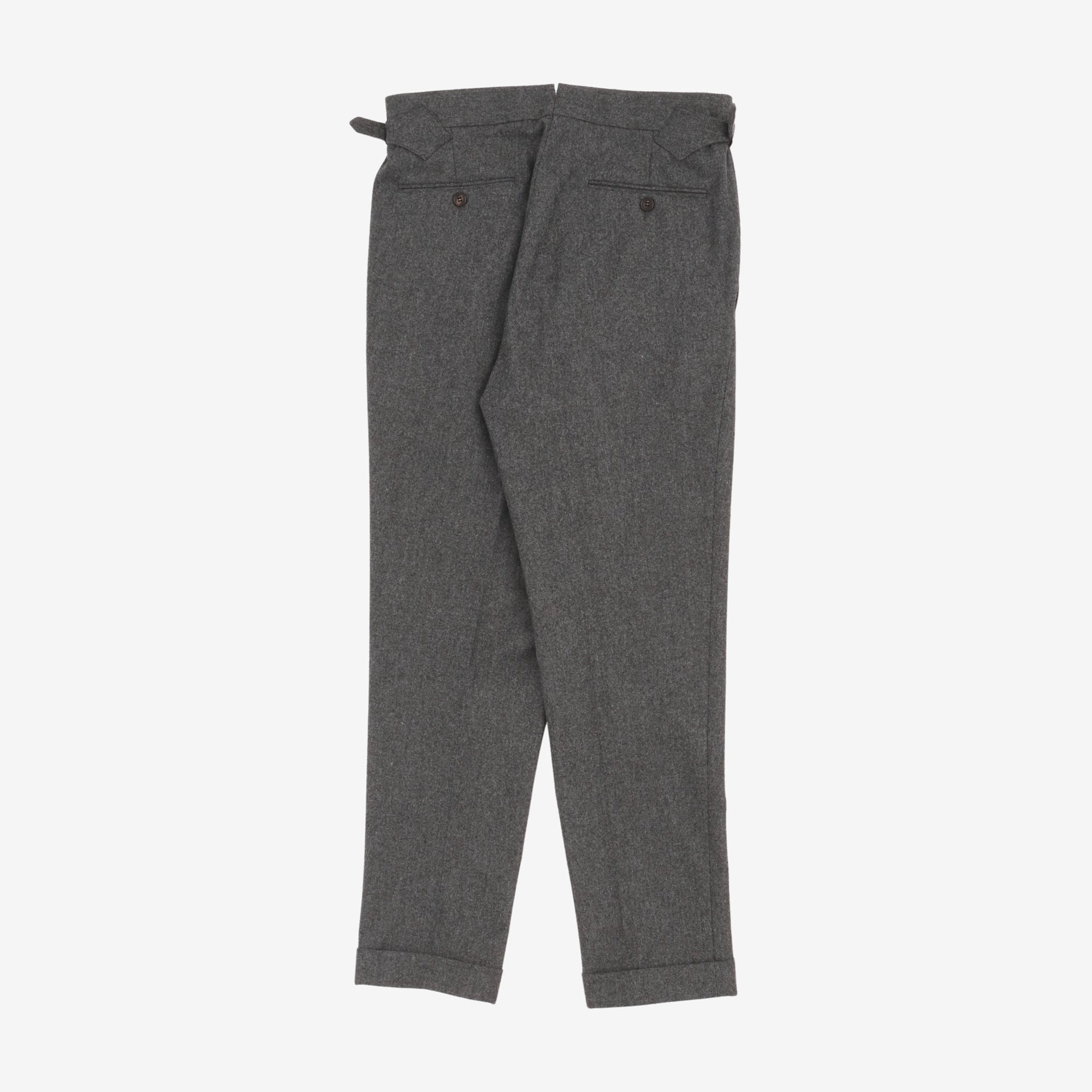 Delon Wool Pleated Trousers (31W X 29L)