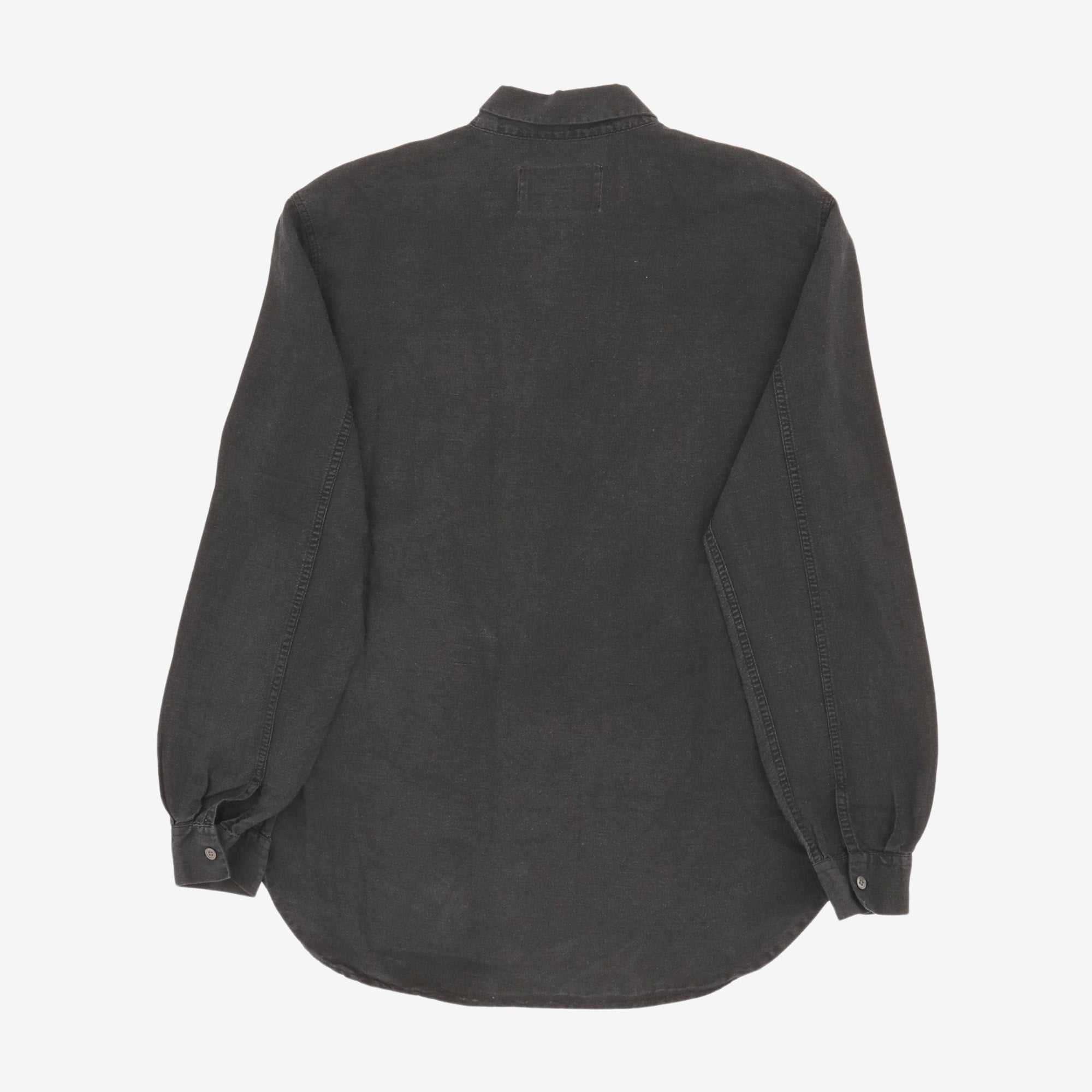 Linen Blend Zip Shirt