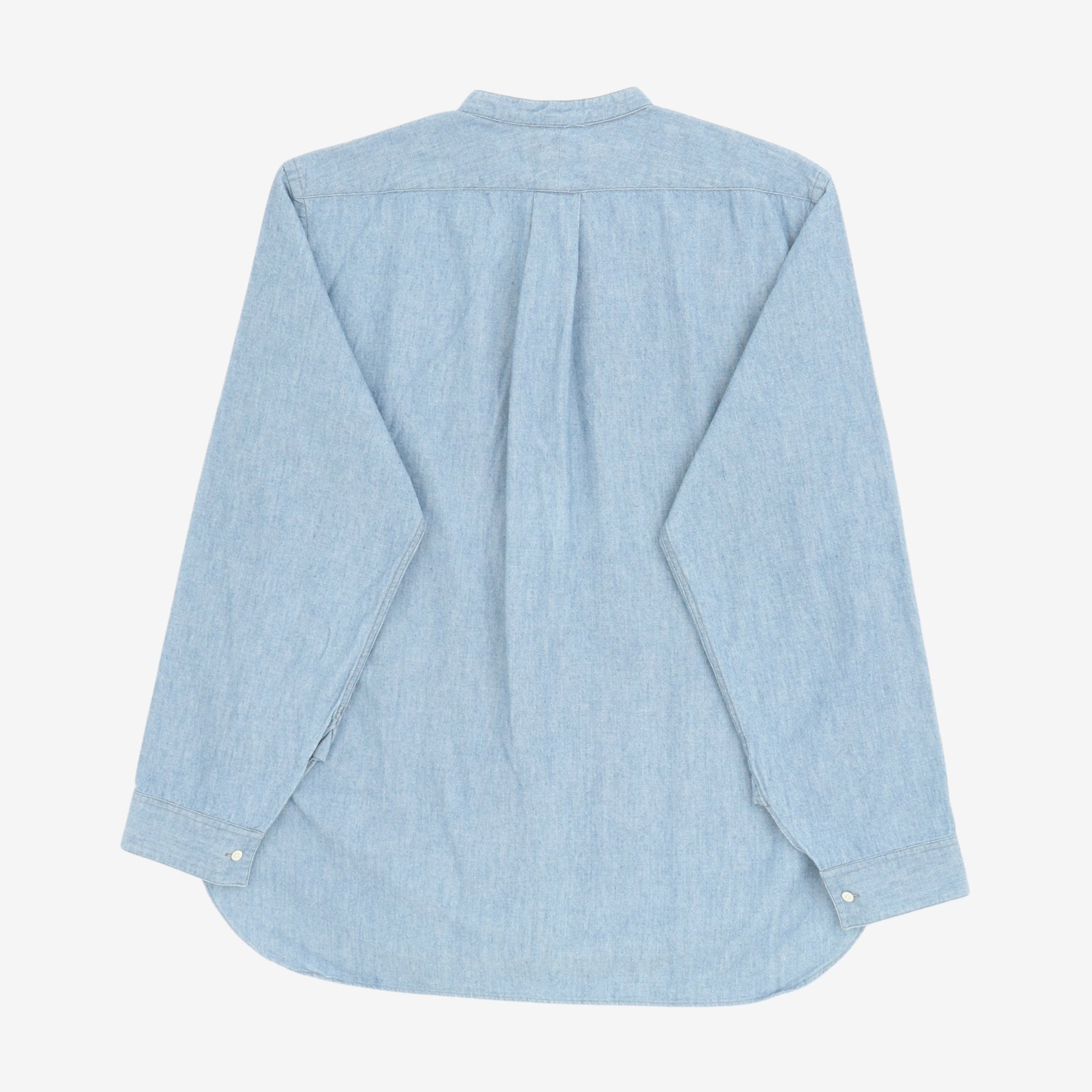 Band Collar Chambray PO Shirt