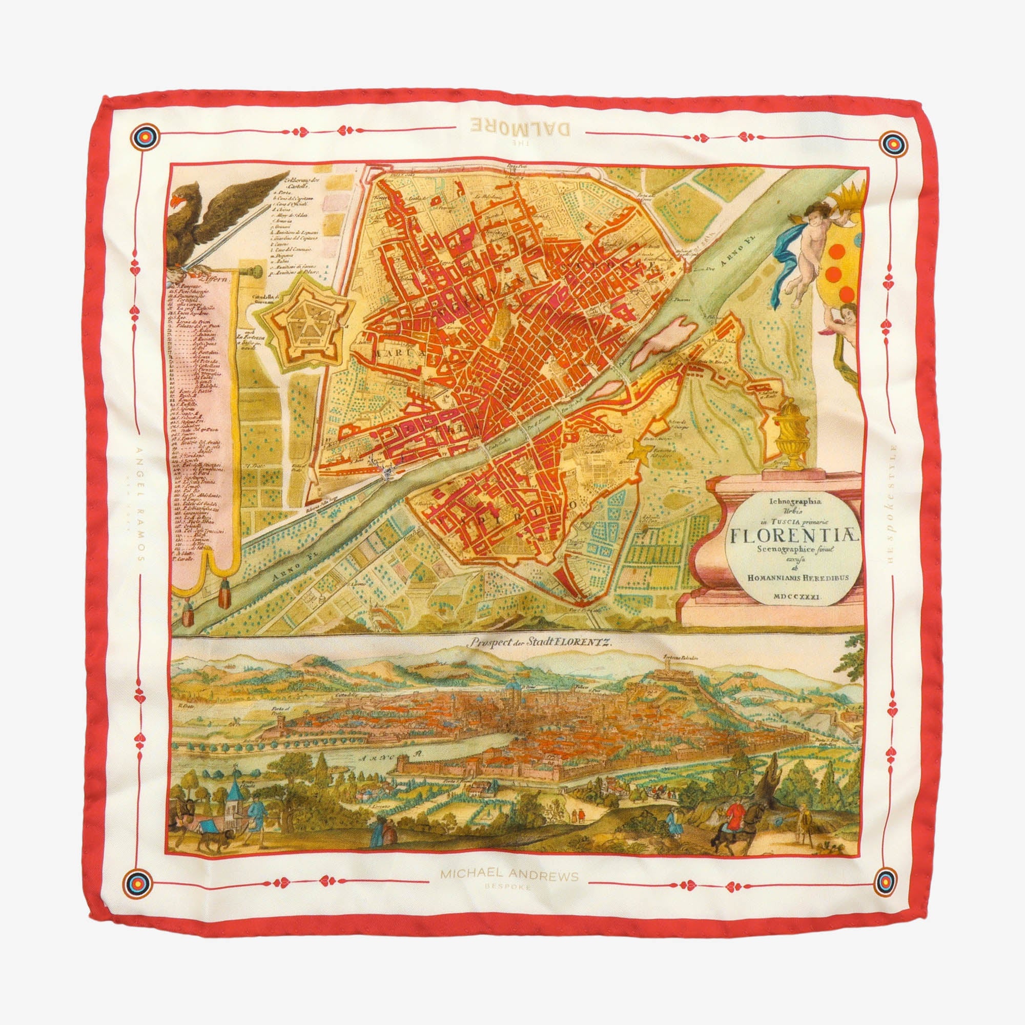 Silk Florence Pocket Square (The Dalmore)