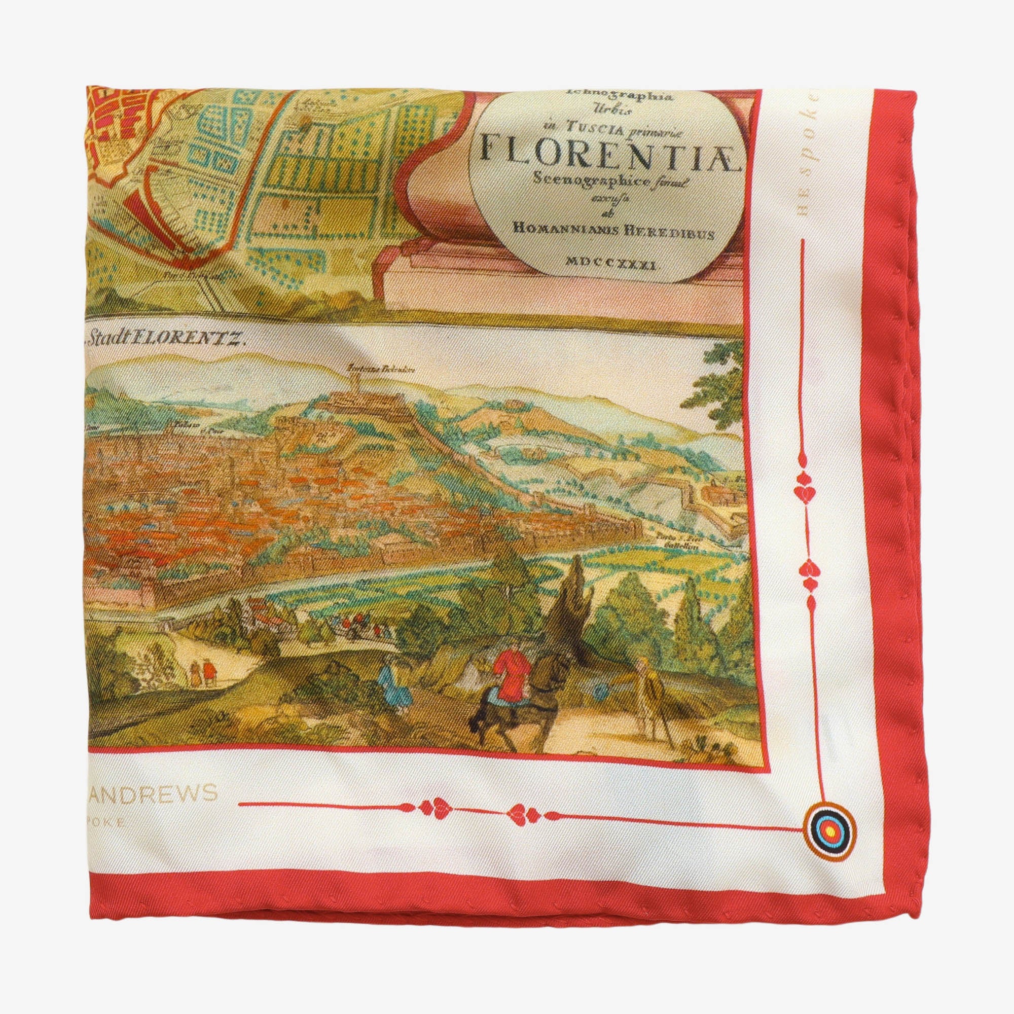 Silk Florence Pocket Square (The Dalmore)