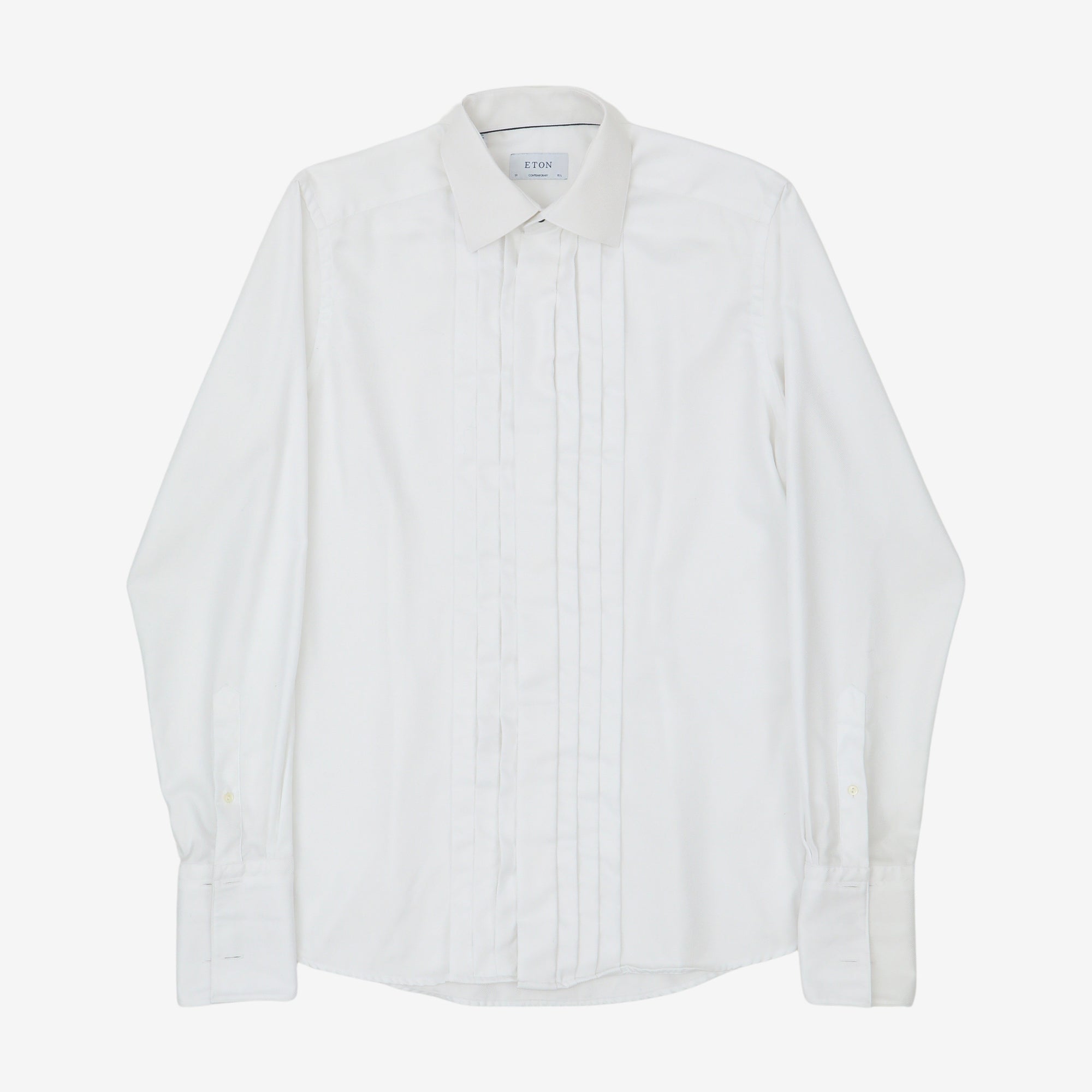 Twill Plisse Evening Shirt