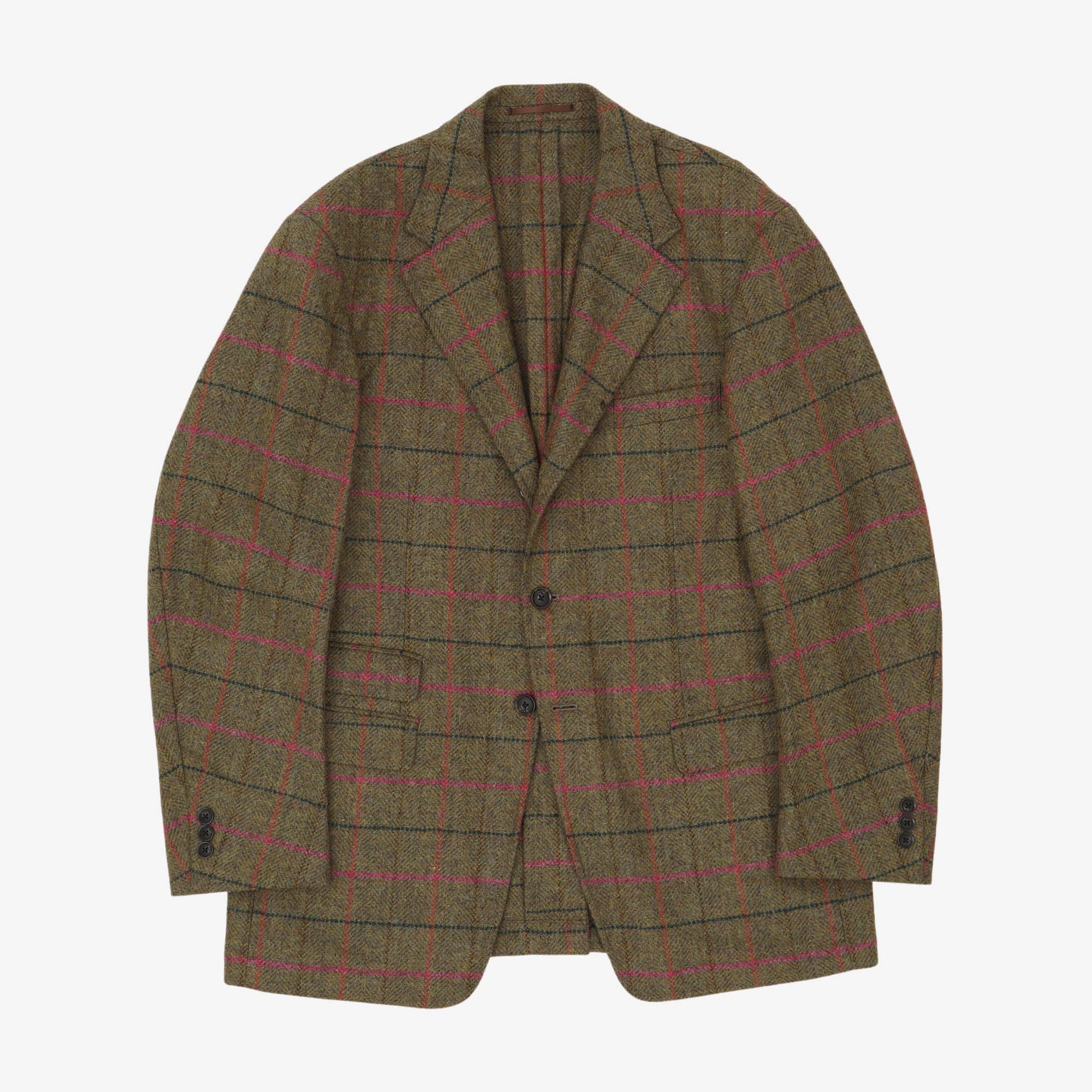 Windowpane Check Hacking Jacket