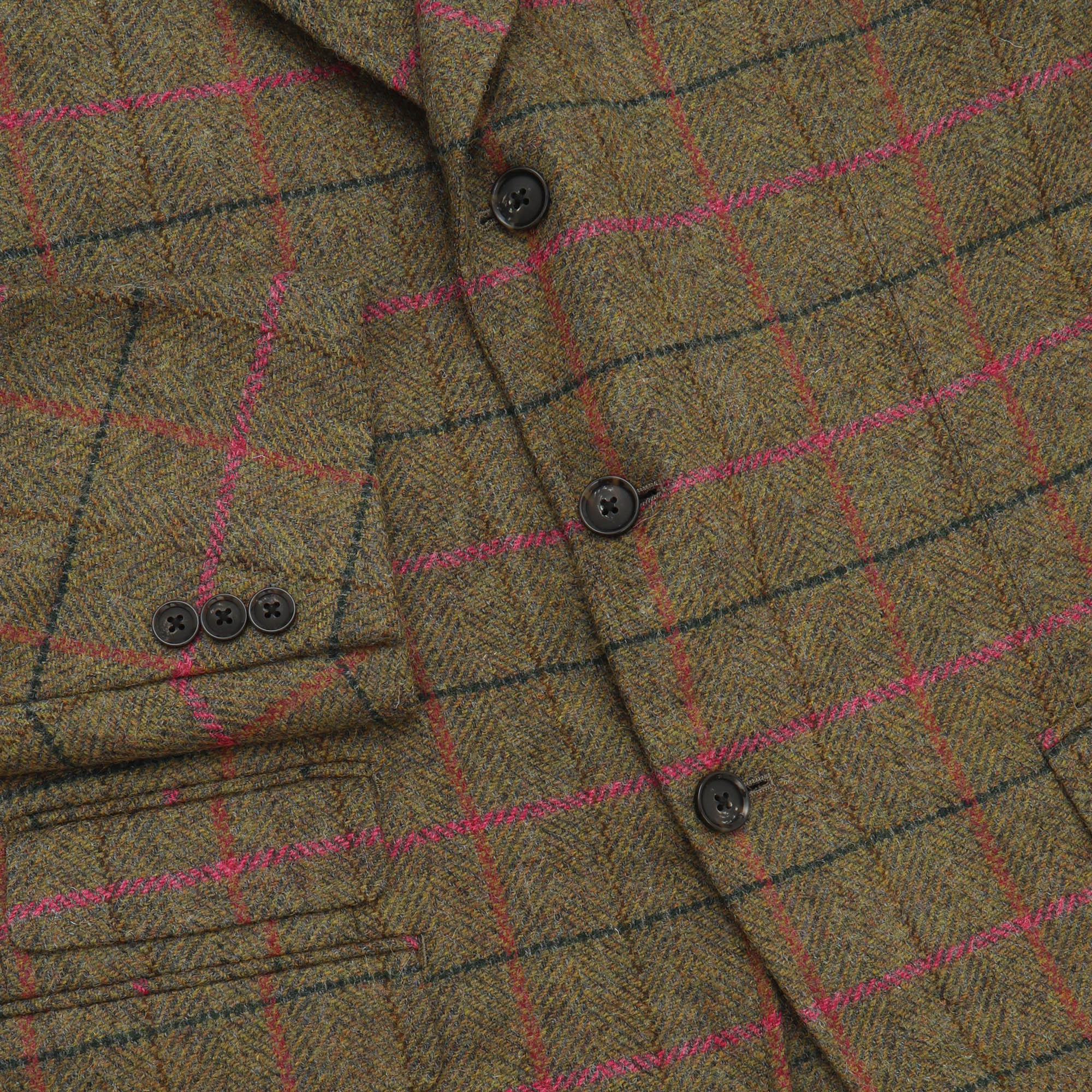 Windowpane Check Hacking Jacket