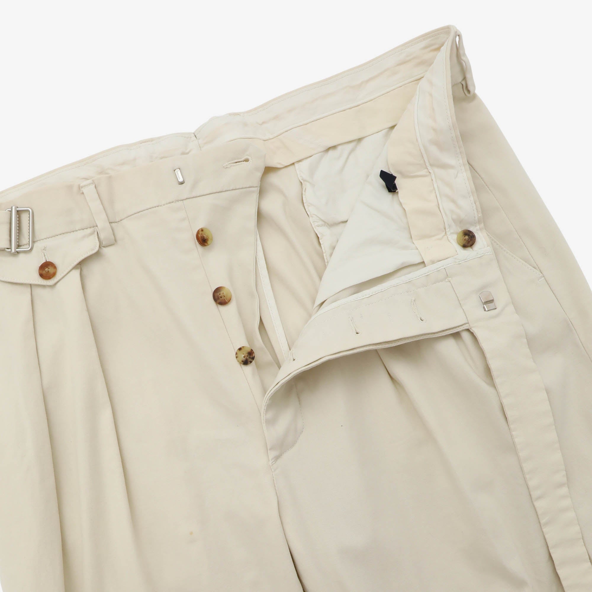 Two Pleat Belted Officer Trousers (36W X 30L)