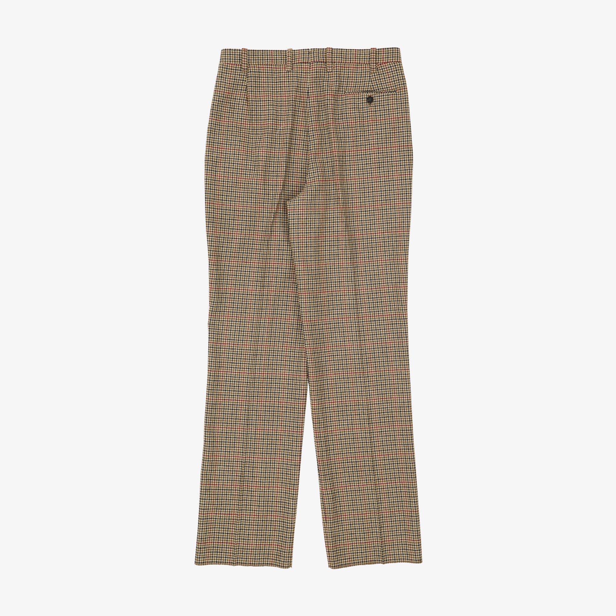 Houndstooth Pleated Trousers (35W X 36.5L)