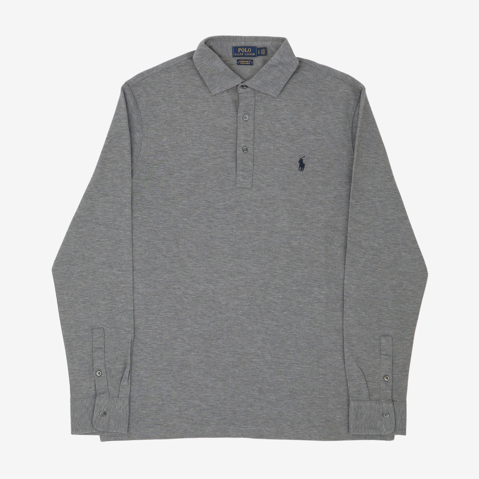 Stretch Mesh LS Polo