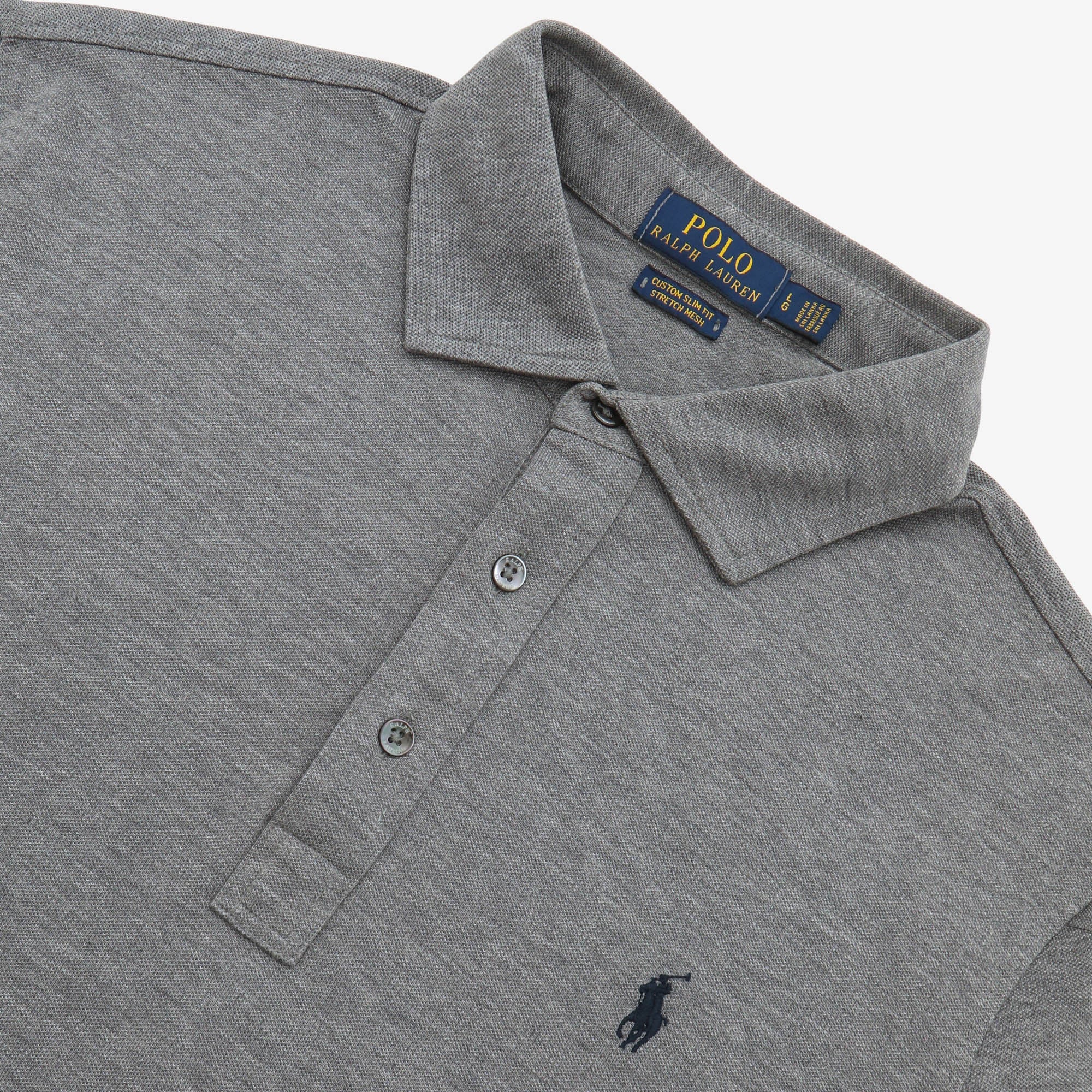 Stretch Mesh LS Polo