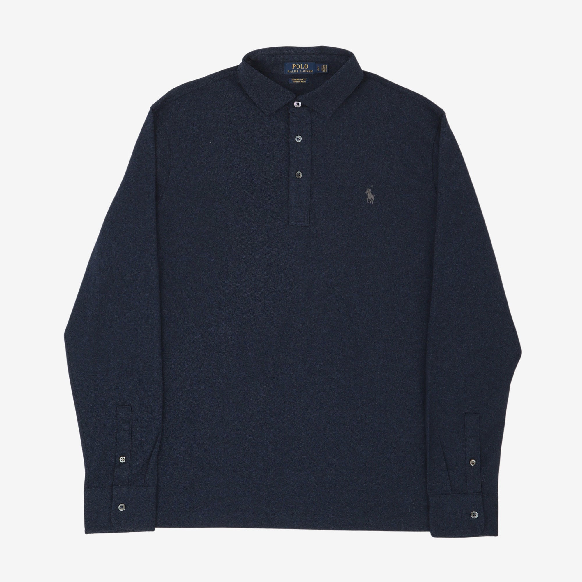 Stretch Mesh LS Polo