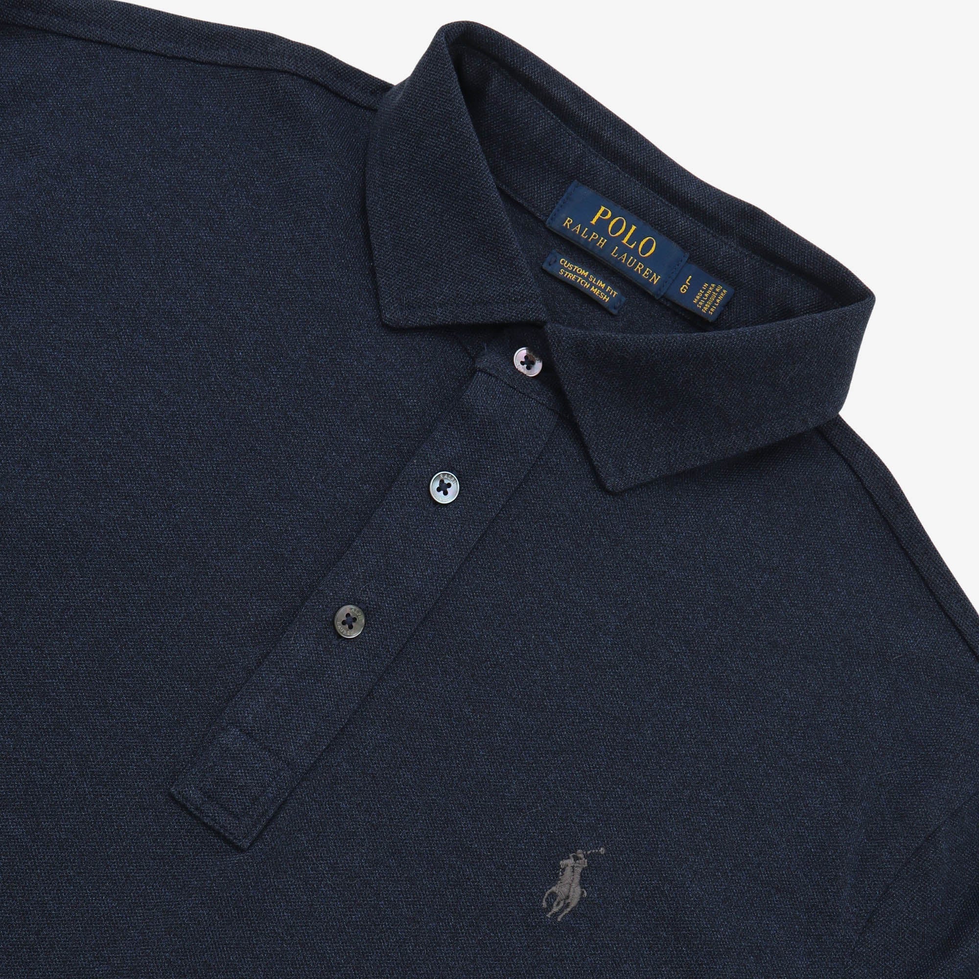Stretch Mesh LS Polo