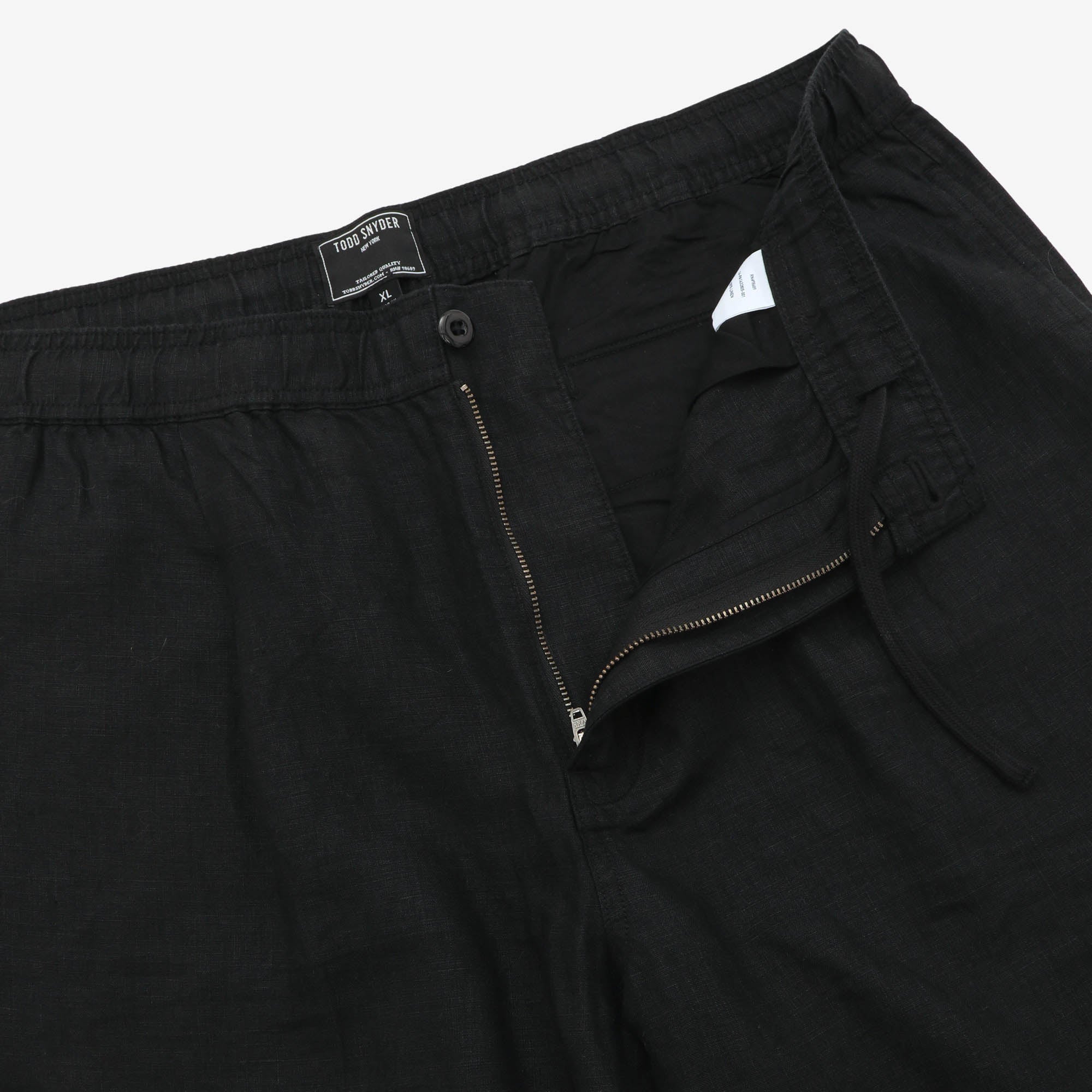 Relaxed Linen Pleated Officer Trouser