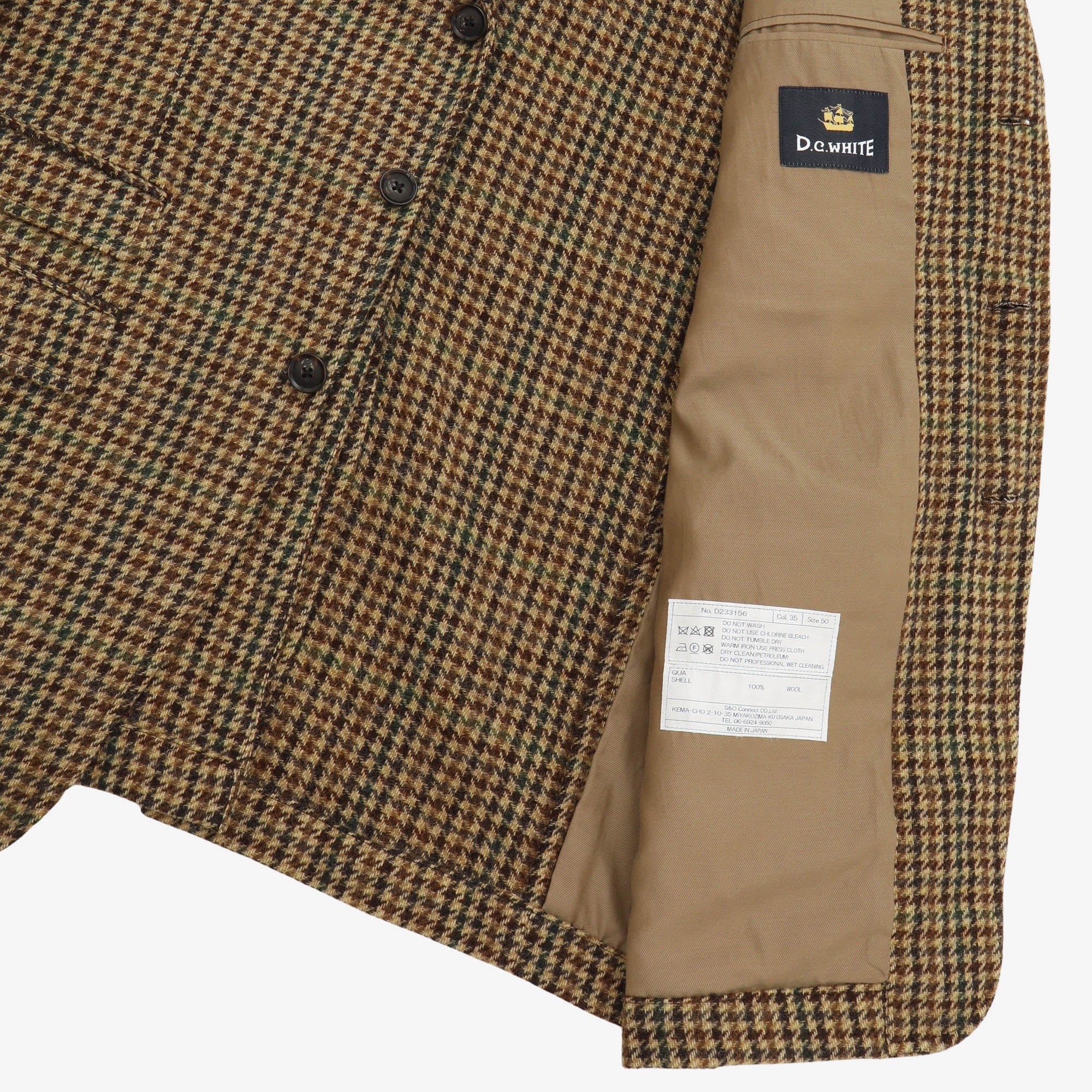 Houndstooth Hacking Jacket