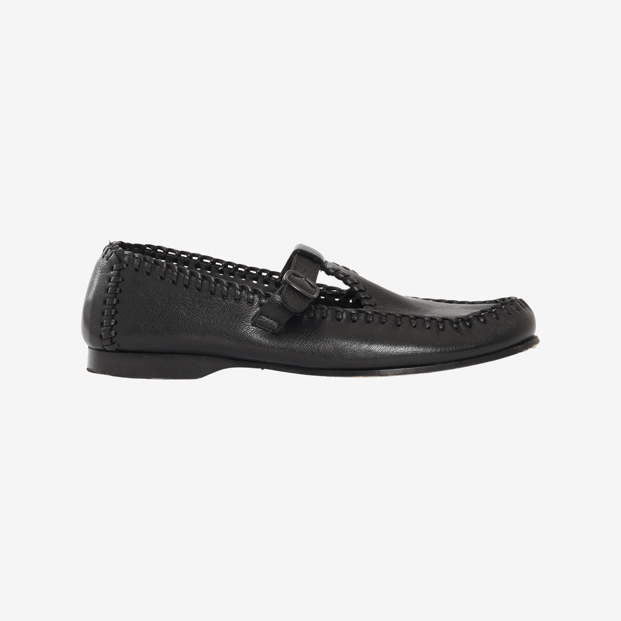 Alcover Supple Shiny T Bar Loafers