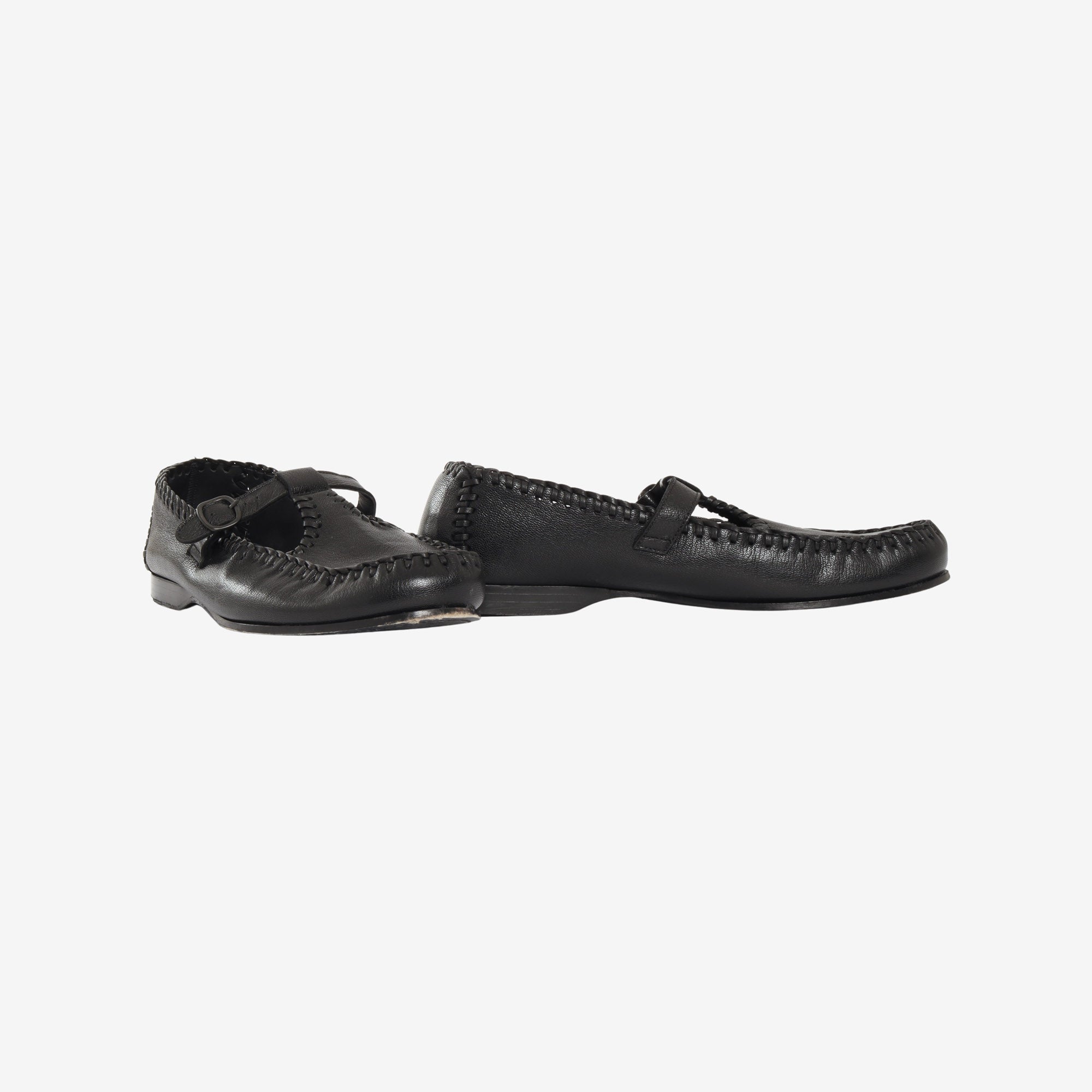 Alcover Supple Shiny T Bar Loafers